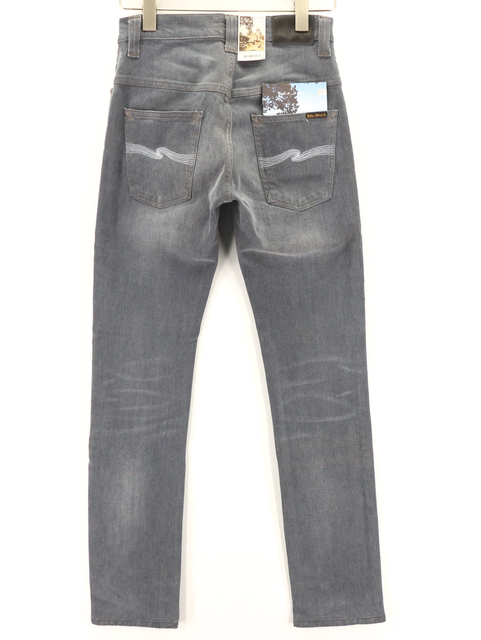 NUDIE JEANS ploni „Finn“ vyriški džinsai W28/L32 Slim washed grey tamprūs