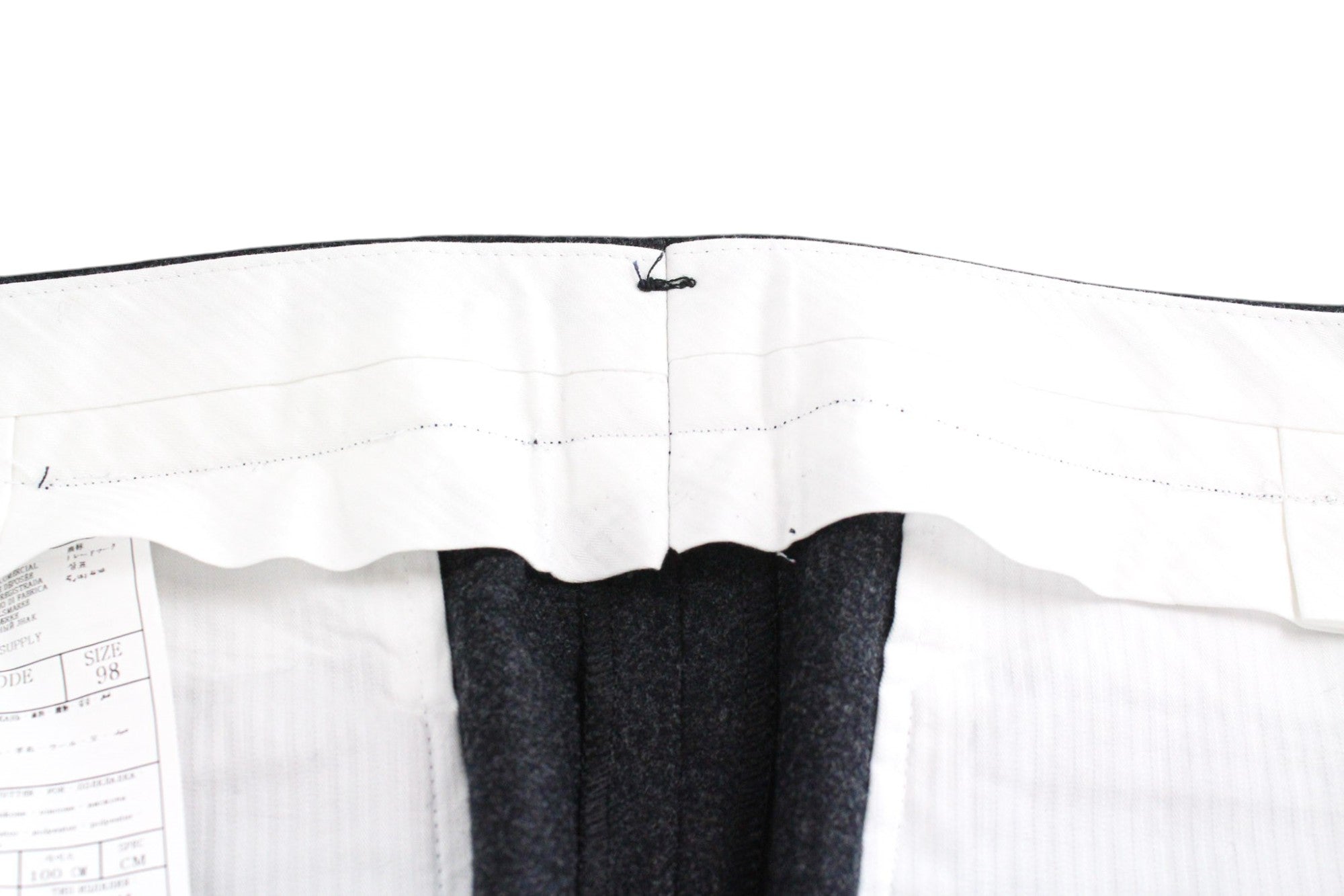 SUITSUPPLY La Spalla Suit UK38R Grey Wool Flannel Slim Two-Piece Circular Style