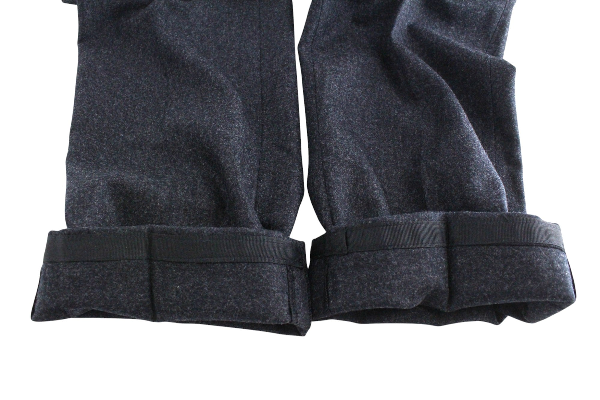 SUITSUPPLY La Spalla Suit UK38R Grey Wool Flannel Slim Two-Piece Circular Style