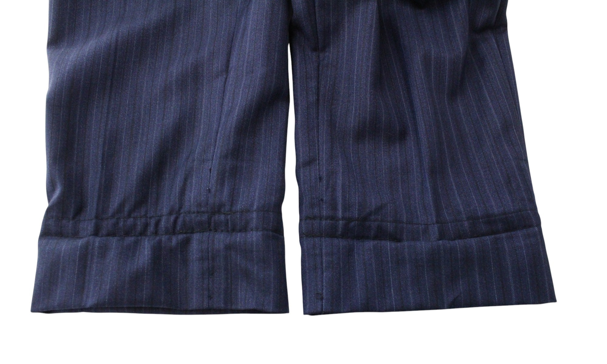 SUITSUPPLY Havana Tulip Suit UK40R Men's Blue Slim Fit Wool Herringbone S130