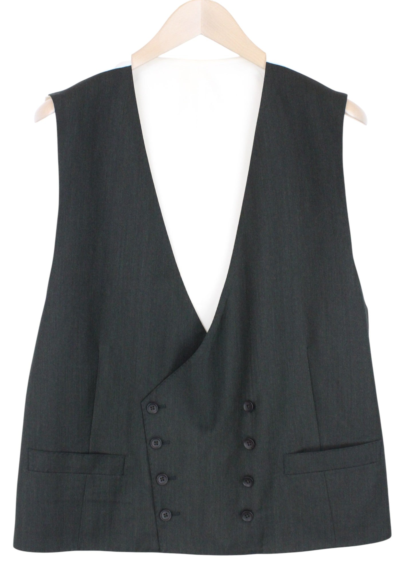 SUITSUPPLY Havana Tulip Suit UK50R Men's Green Wool S130 Slim Fit 3-Piece