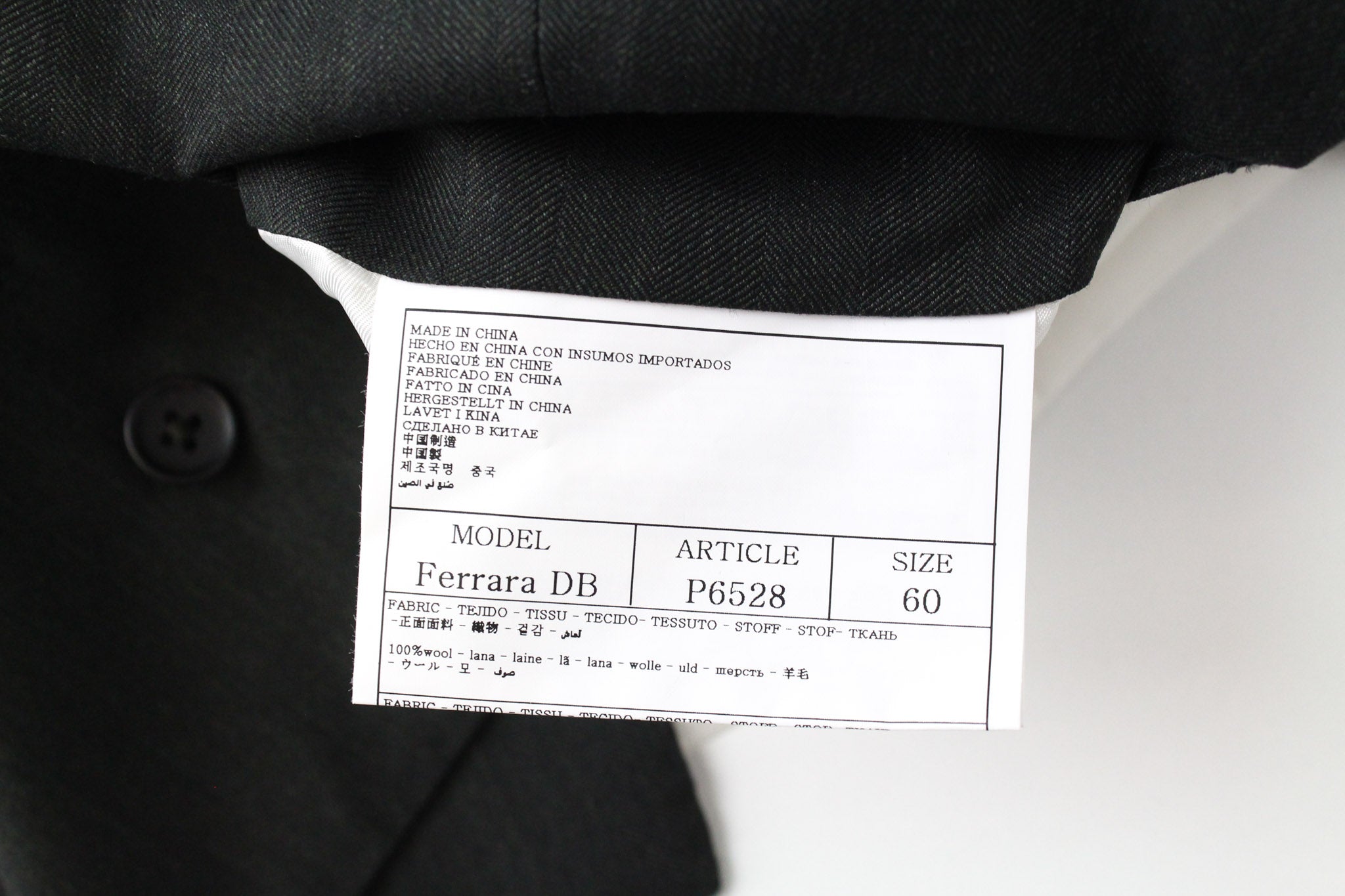 SUITSUPPLY Havana Tulip Suit UK50R Men's Green Wool S130 Slim Fit 3-Piece