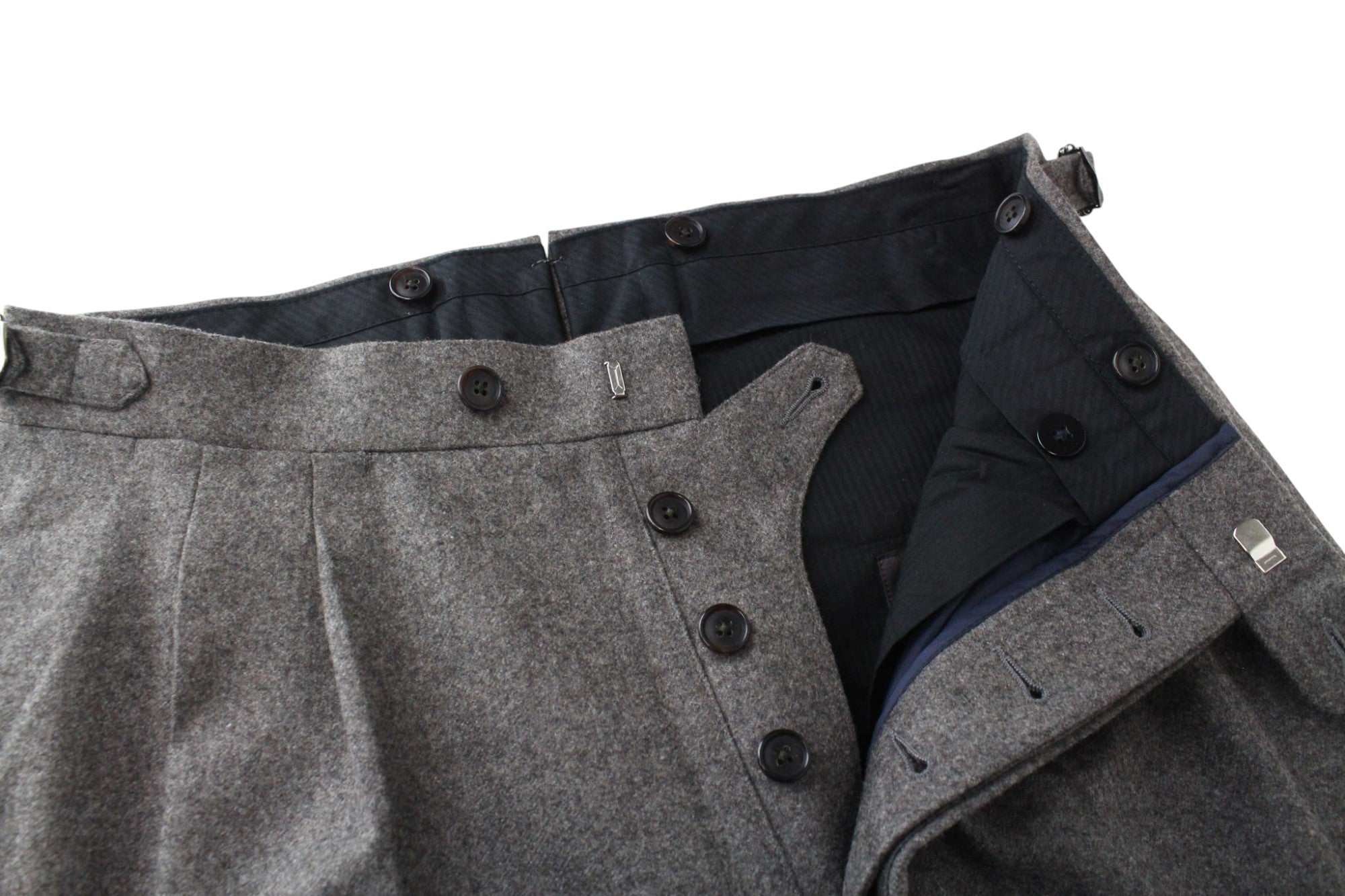 SUITSUPPLY La Spalla Men's Suit UK40R Brown Pure Wool Slim 2Pc Formal Melange