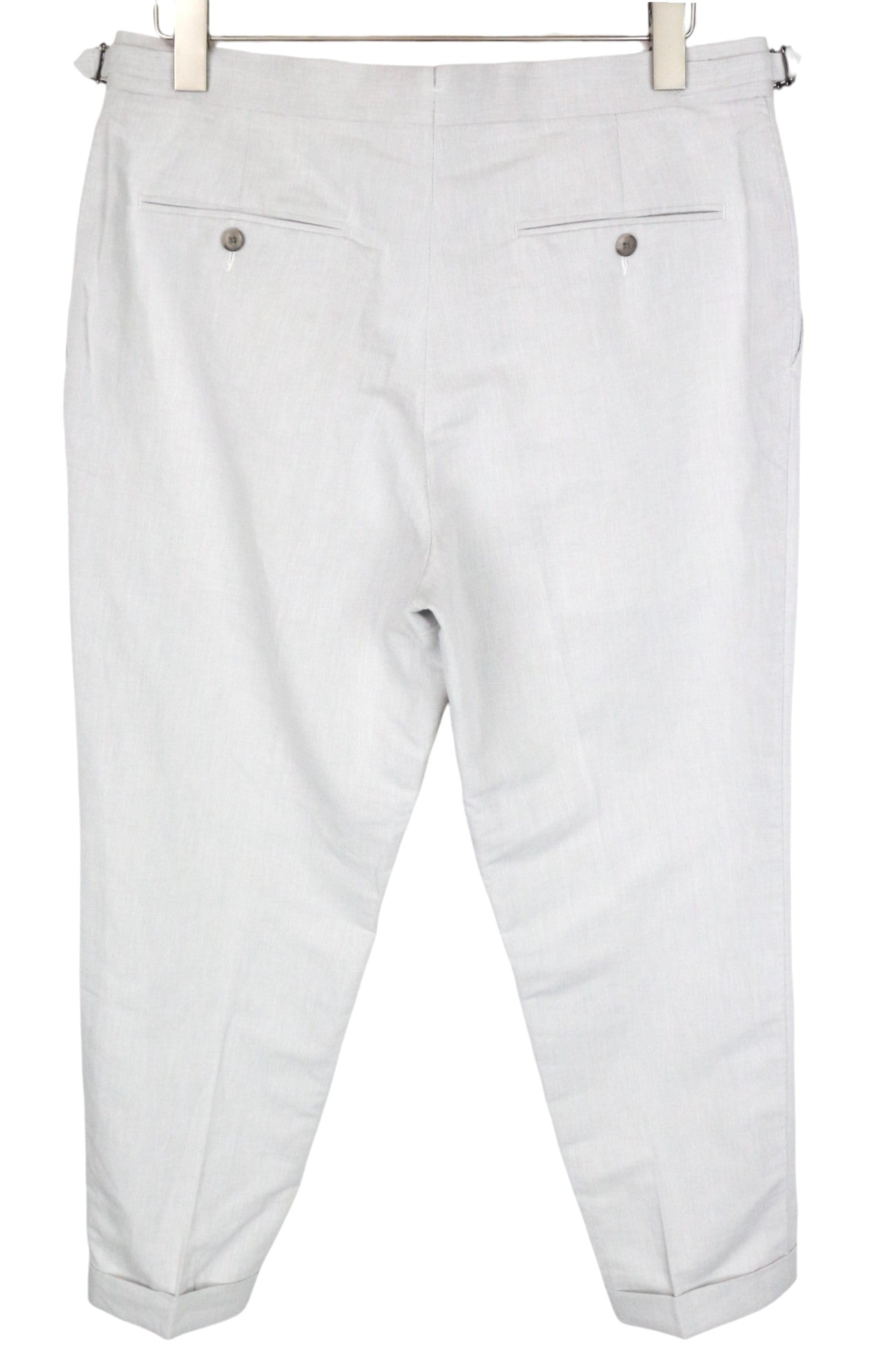 SUITSUPPLY La Spalla Men's Suit UK42S Grey Linen Cotton Single-Breasted 2 Pc