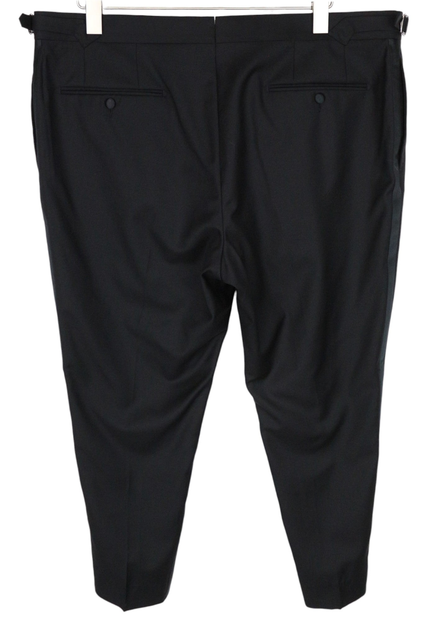 SUITSUPPLY Lazio Tuxedo Men's Suit UK46R Black Velvet Wool S110 Slim 3 Pc