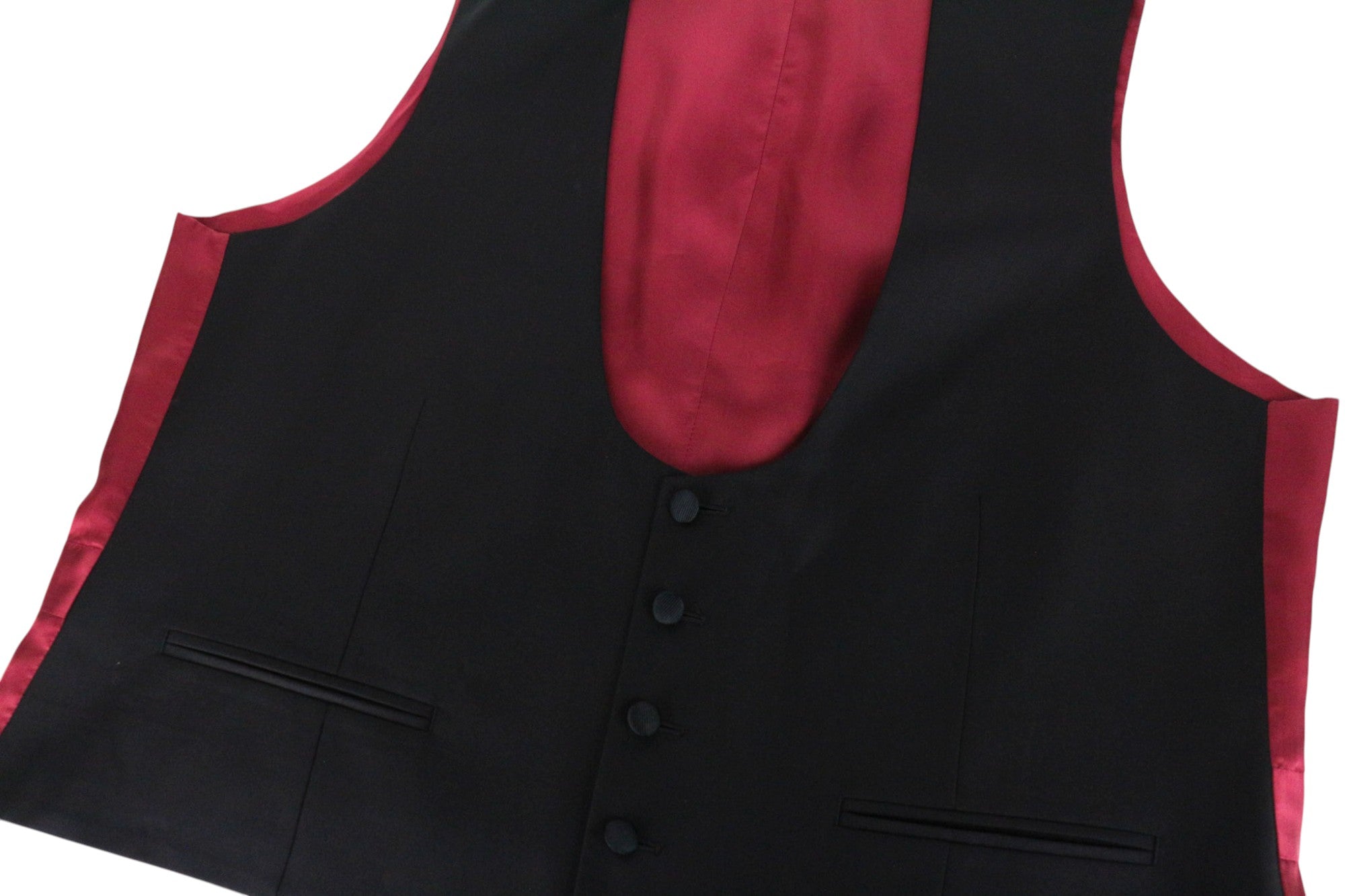 SUITSUPPLY Lazio Tuxedo Men's Suit UK46R Black Velvet Wool S110 Slim 3 Pc