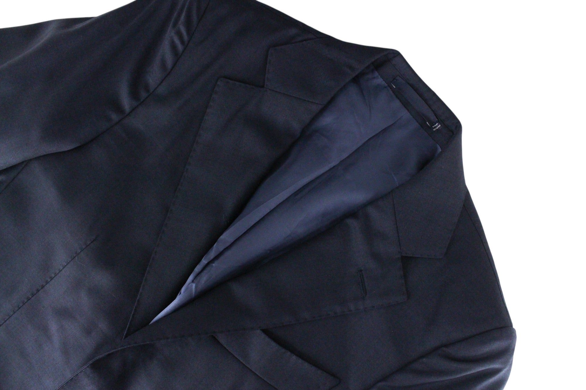 SUITSUPPLY Lazio SB Int. Men's UK32R Slim Wool 2 Piece Suit Dark Blue Lined