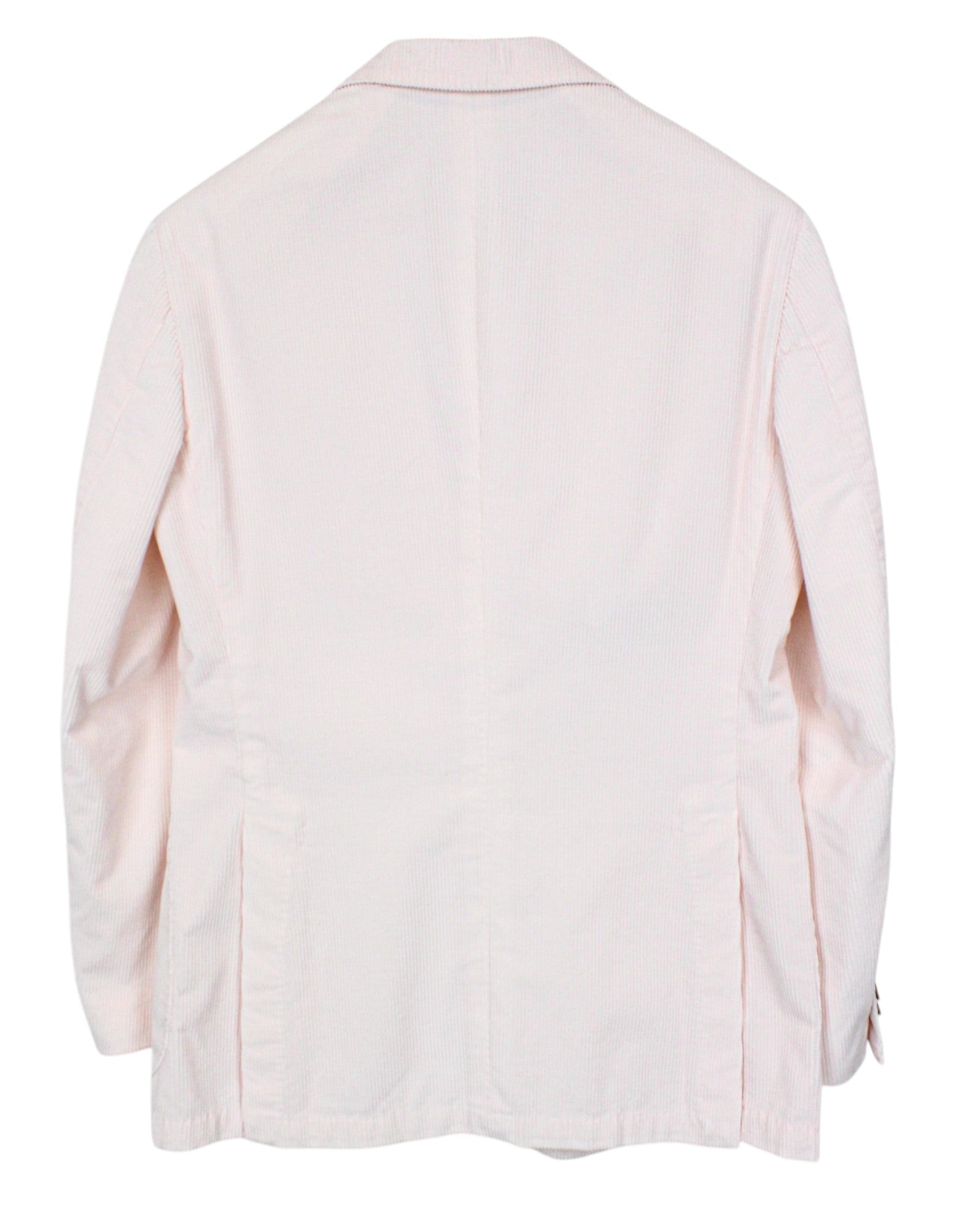 SUITSUPPLY Havana Patch Men's Suit UK36R Pink Slim Cotton Velvet Cord 2-Piece