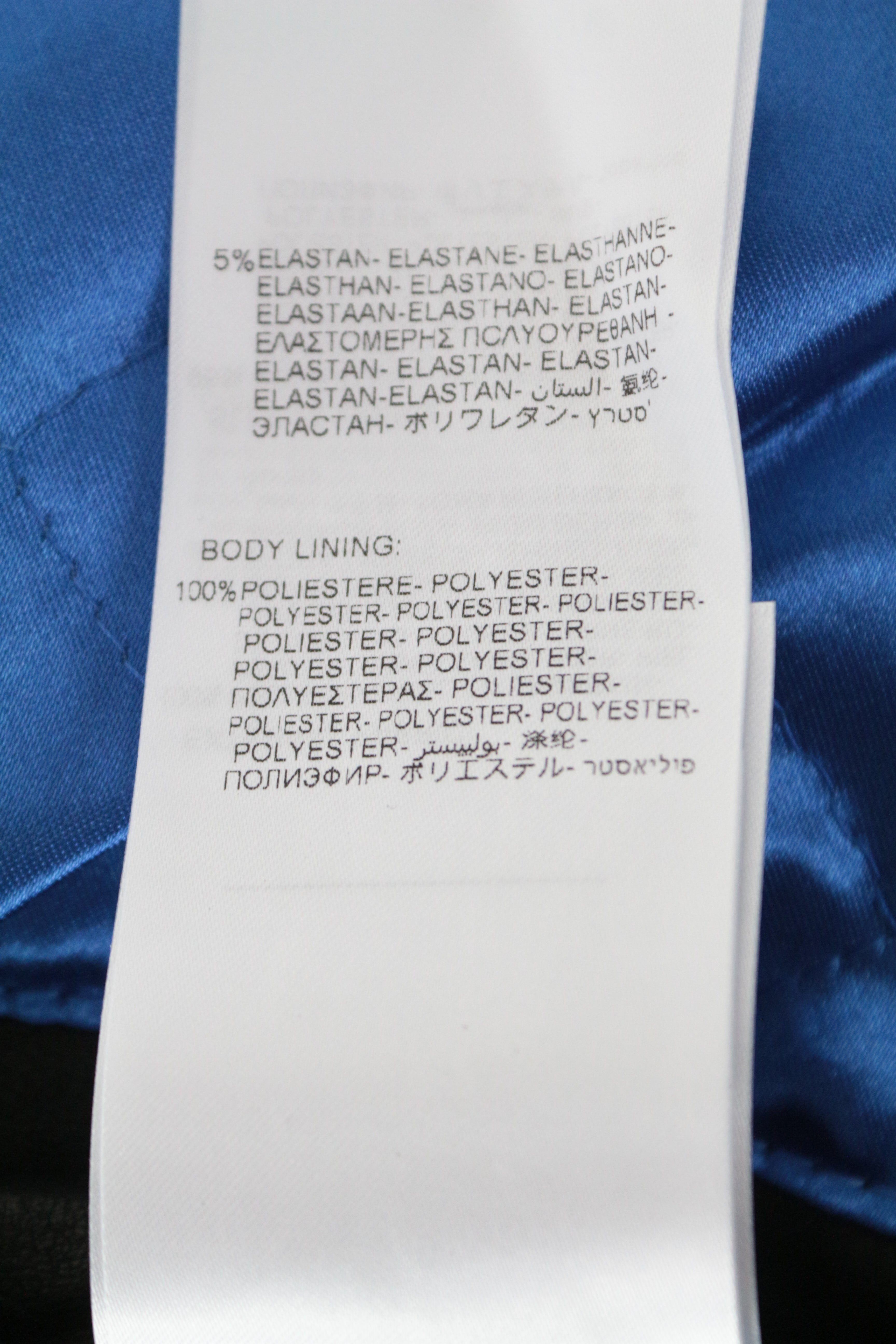 REPLAY Men's XL Black Lambskin Biker Jacket Belted Collared Pocketed Lined