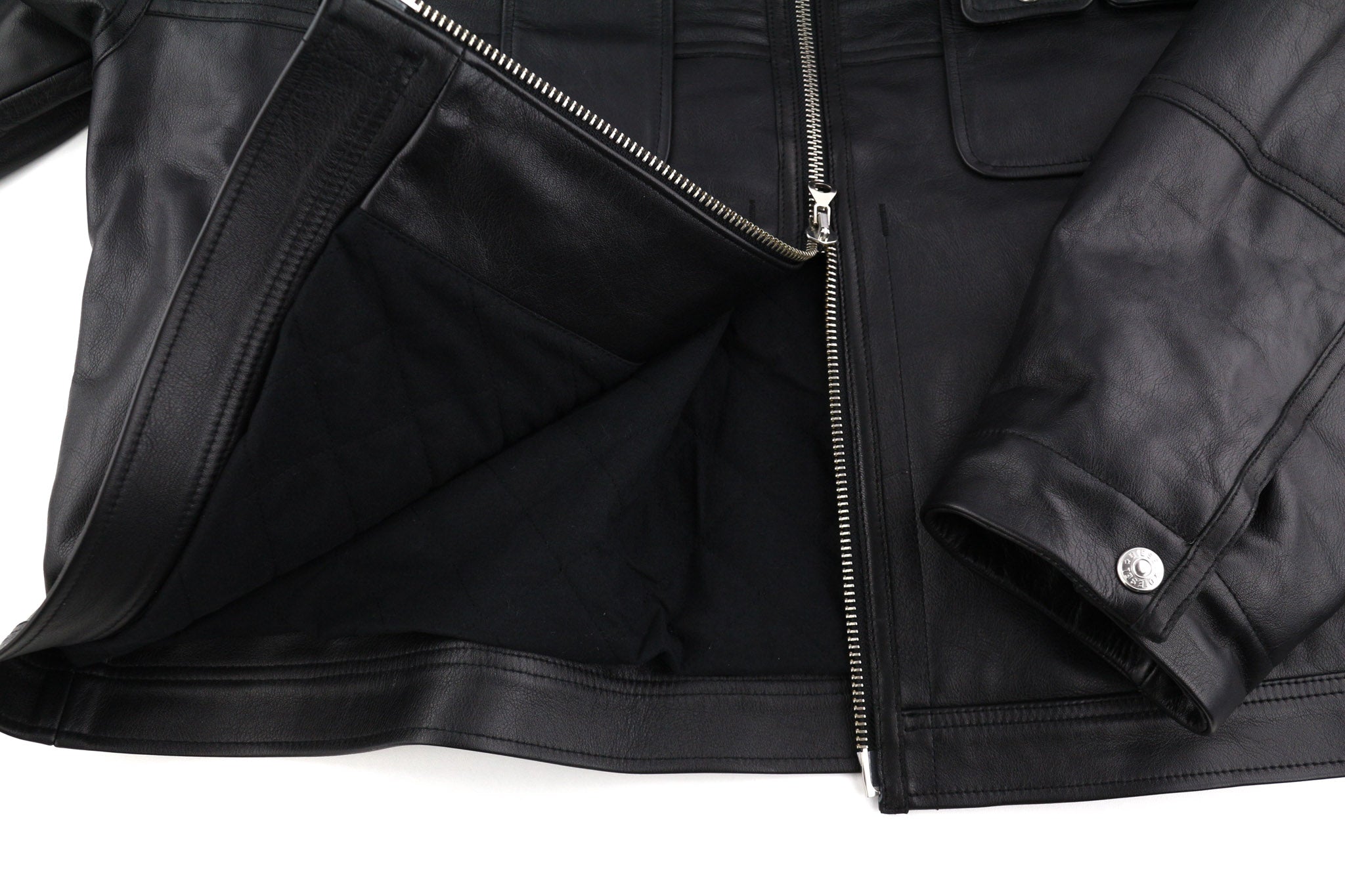 DIESEL L-Gilbert-Fur Mens Jacket XL Cowhide Leather Lambskin Collar RRP€1095