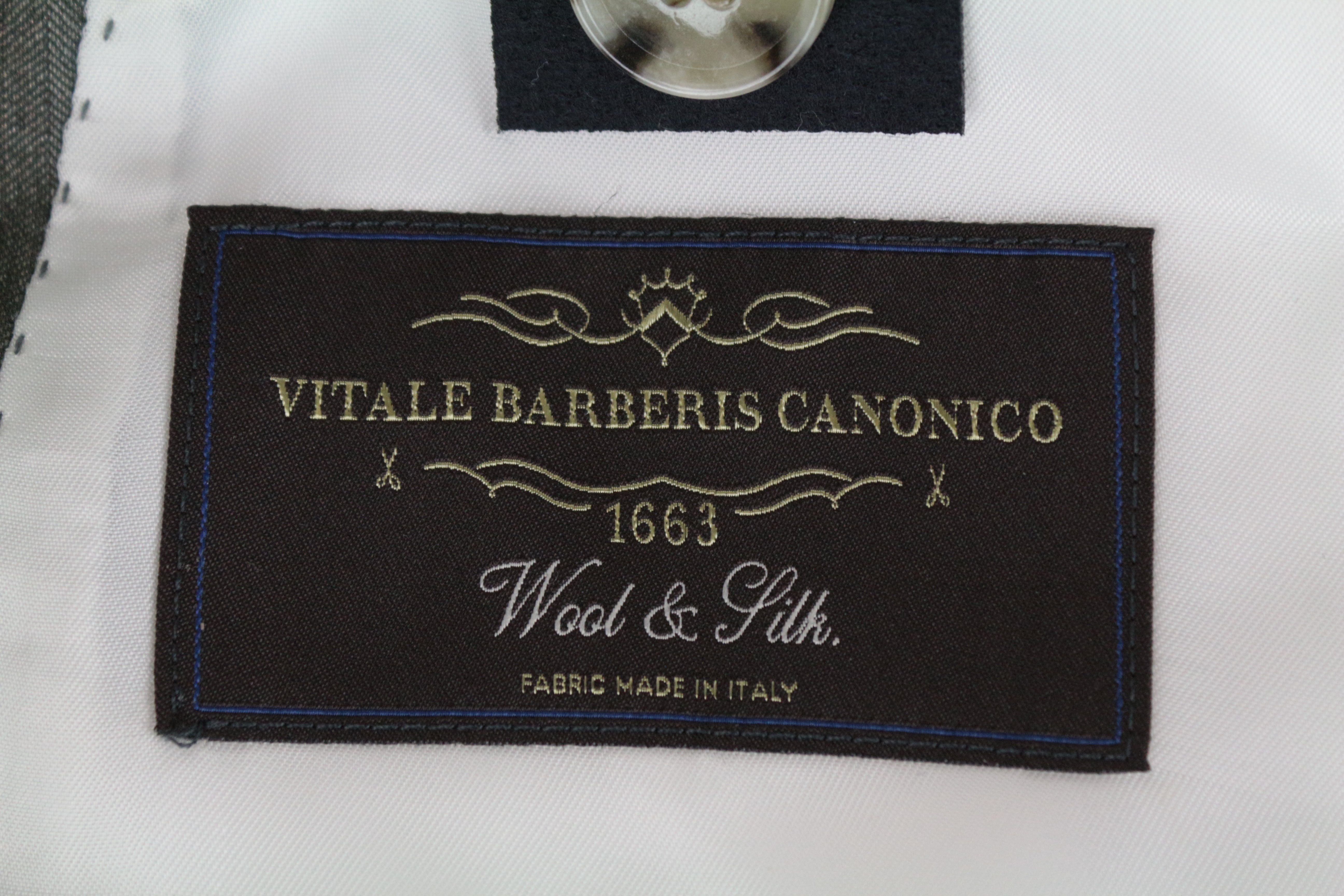 SUITSUPPLY Havana Patch Suit UK38R Men's Green Slim Wool Silk 2-Piece Set