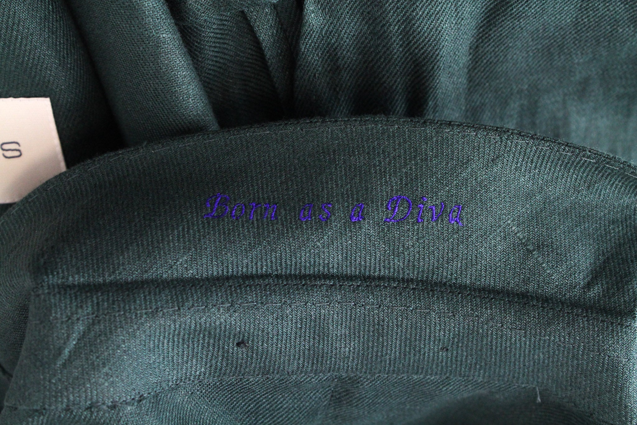 SUITSUPPLY La Spalla Men's Suit UK32R Green Slim Linen Melange Two-Row 2-Piece