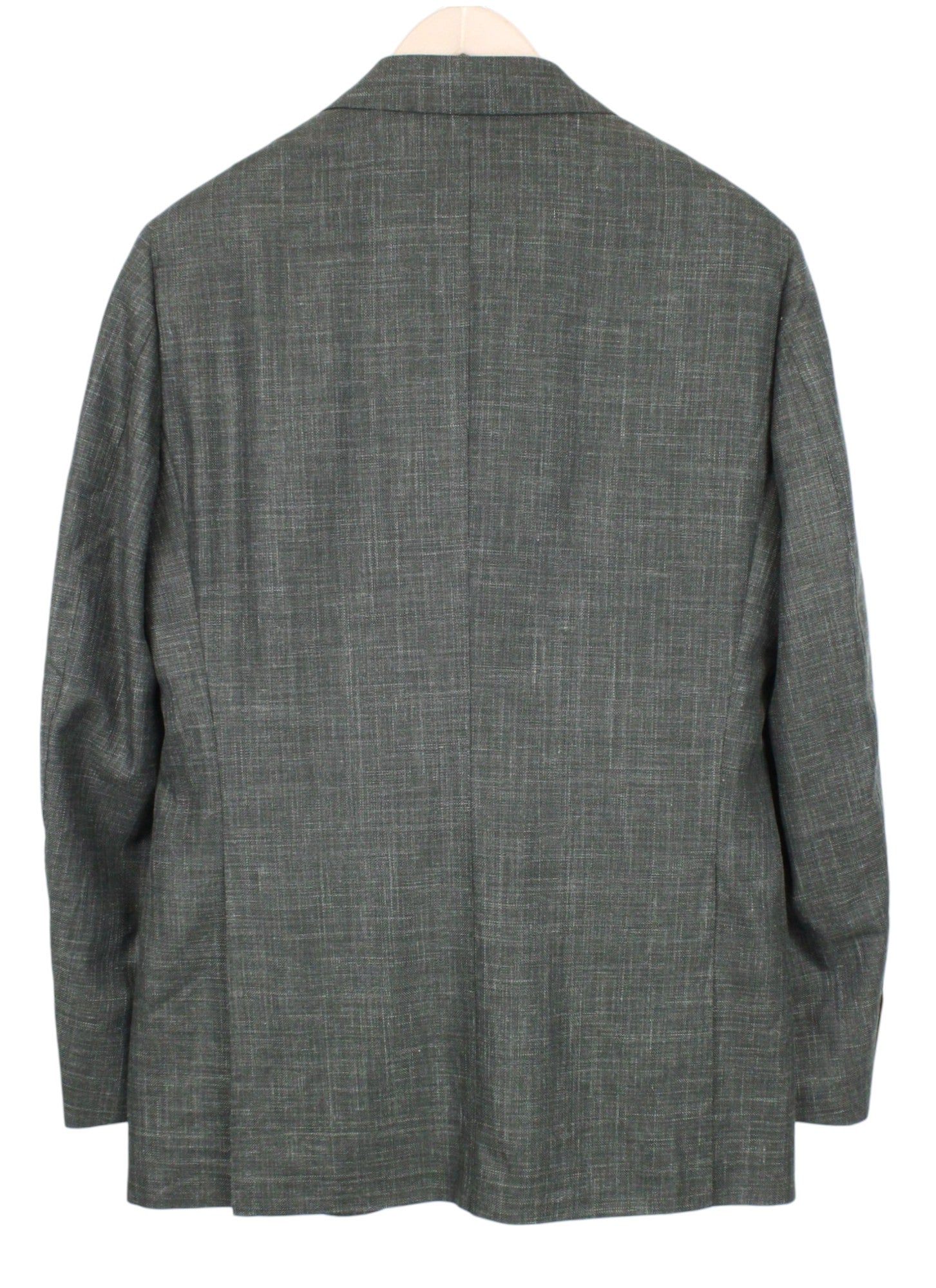 SUITSUPPLY La Spalla Men's Suit UK38R Green Wool Silk Linen Slim Melange Two