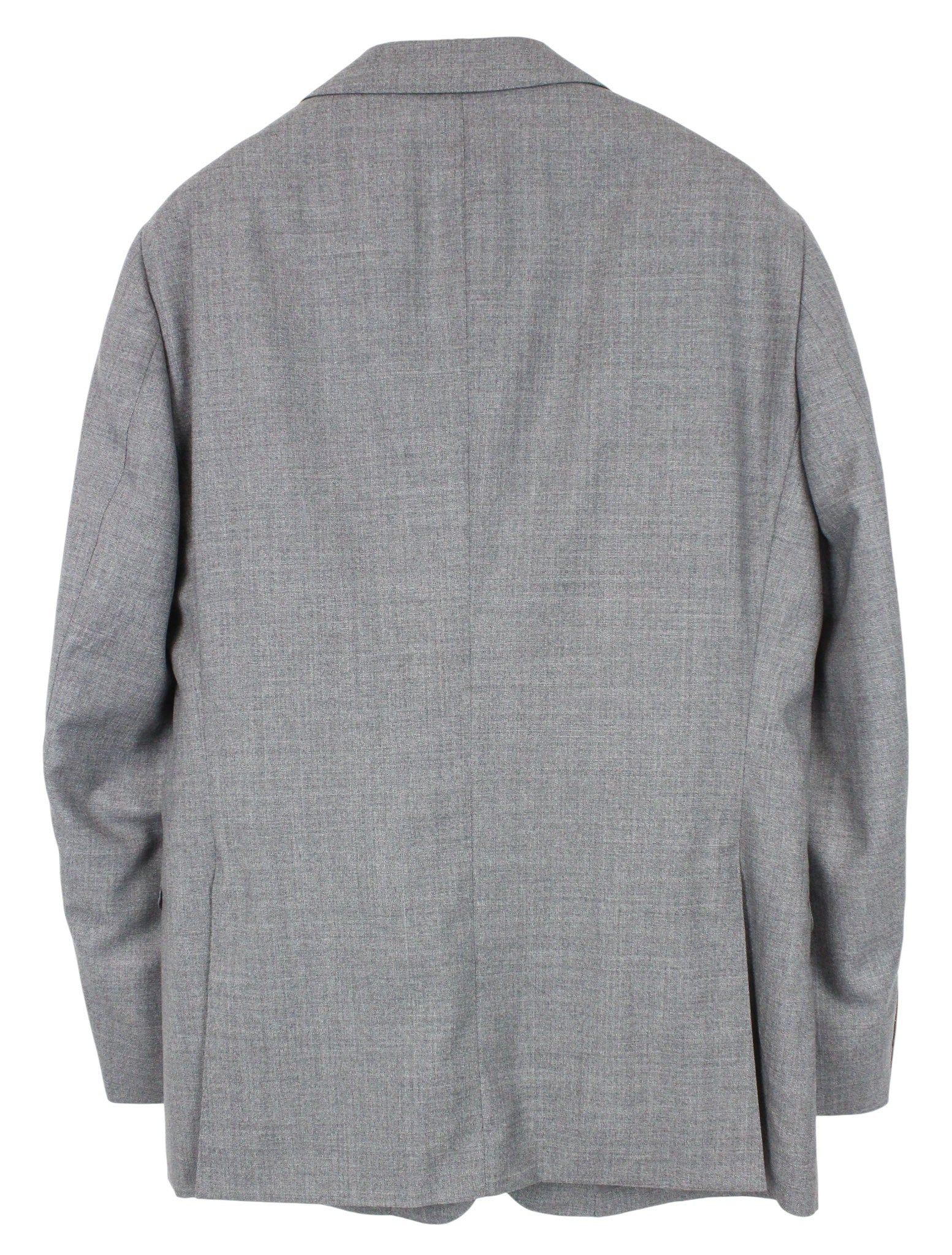 „SUITSUPPLY Lazio“ vyriškas pilkas vilnonis dviejų dalių kostiumas, UK44R, plonas, vienaeilis, oficialus 