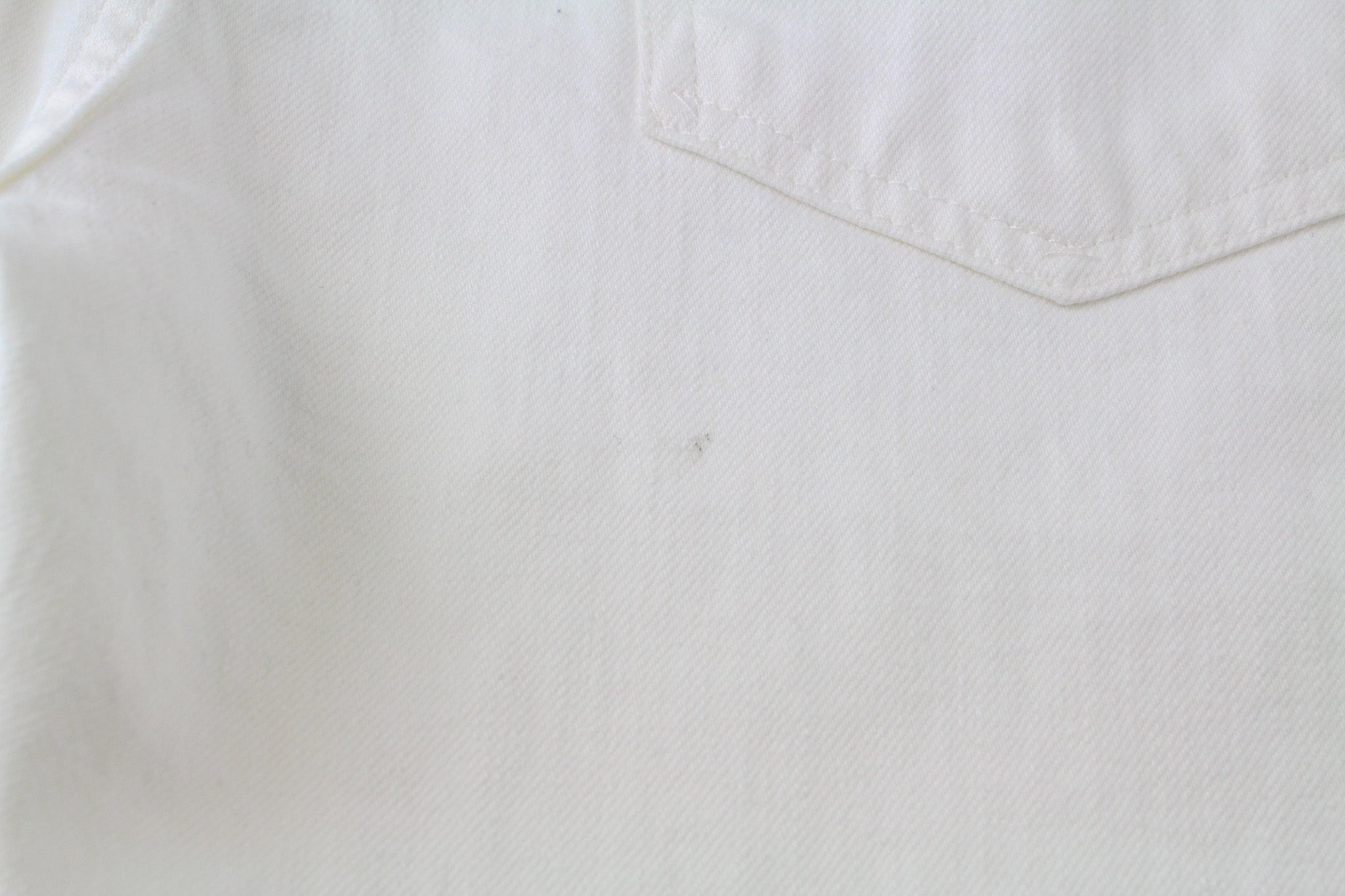 SUITSUPPLY Alain Men's Jeans W31/L32 White Selvedge Cotton Stretch Slim Fit