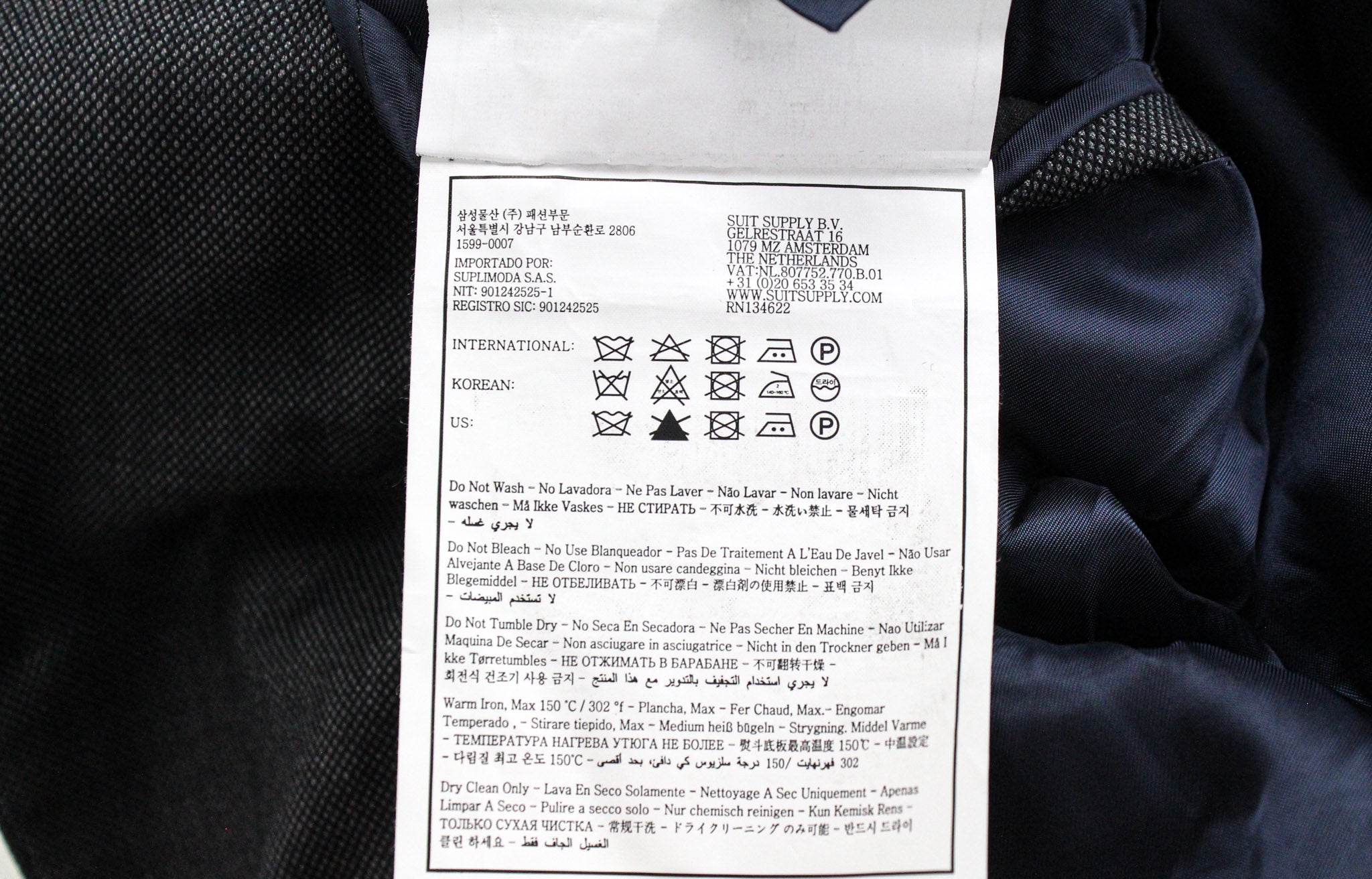 SUITSUPPLY Sienna Men's UK46R Grey Pure Wool Single-Breasted 2 Piece Lined Suit