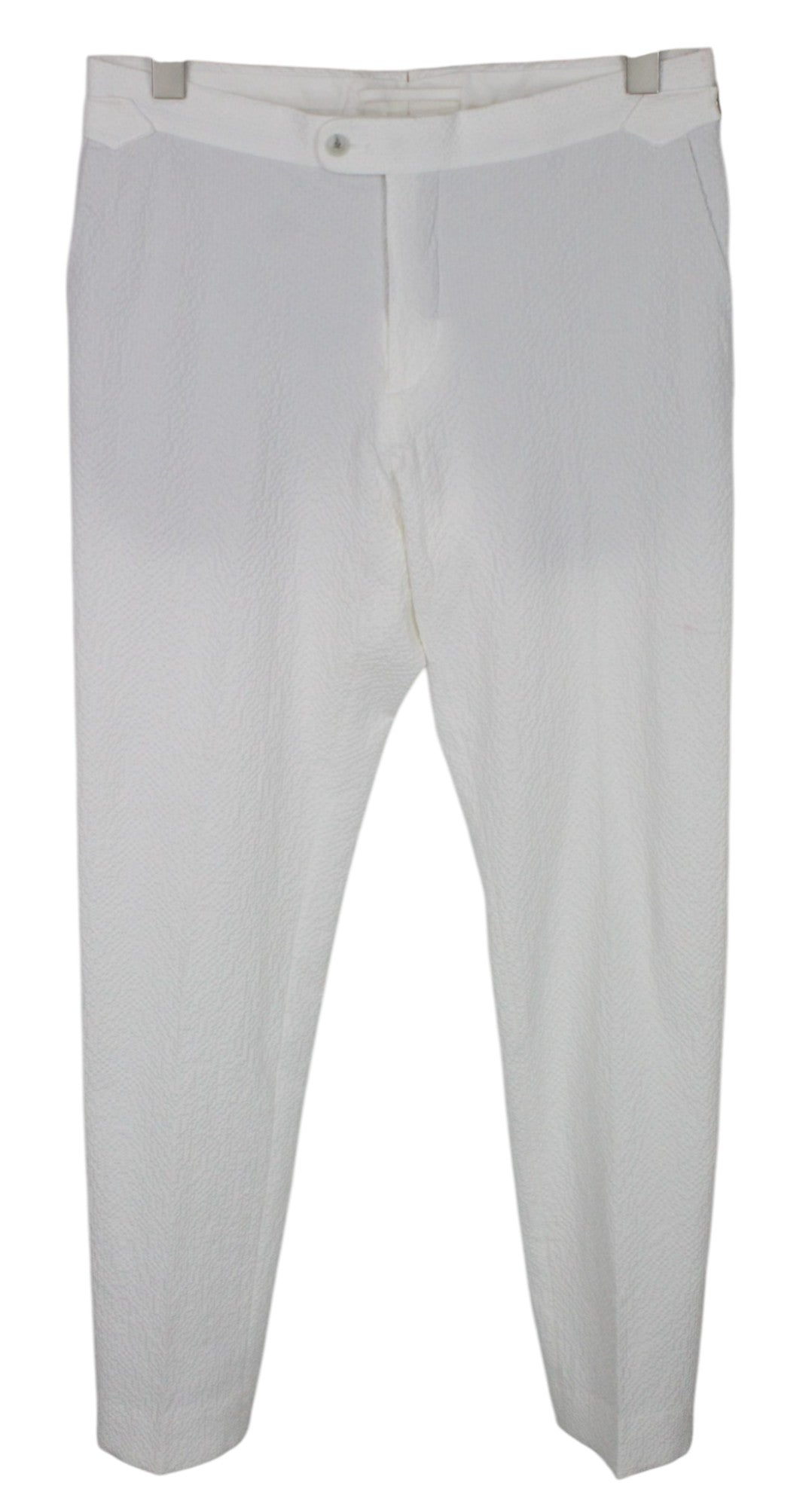 SUITSUPPLY Havana Men's Suit UK38R Slim White 2-Piece Cotton Stretch Double Row