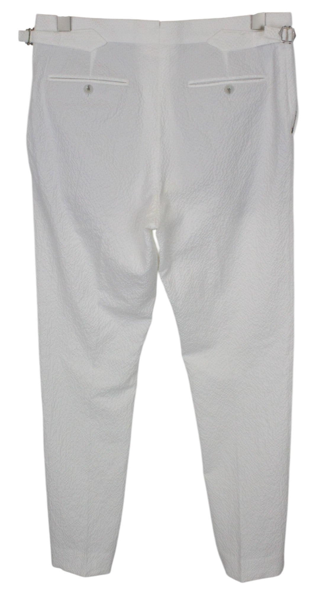 SUITSUPPLY Havana Men's Suit UK38R Slim White 2-Piece Cotton Stretch Double Row