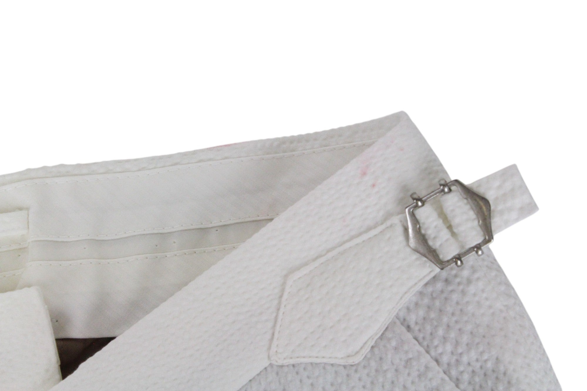 SUITSUPPLY Havana Men's Suit UK38R Slim White 2-Piece Cotton Stretch Double Row