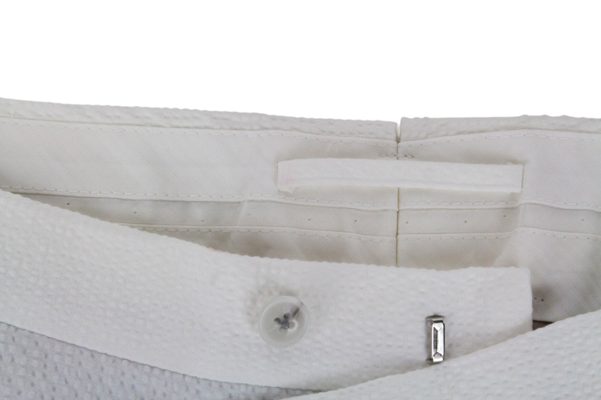 SUITSUPPLY Havana Men's Suit UK38R Slim White 2-Piece Cotton Stretch Double Row