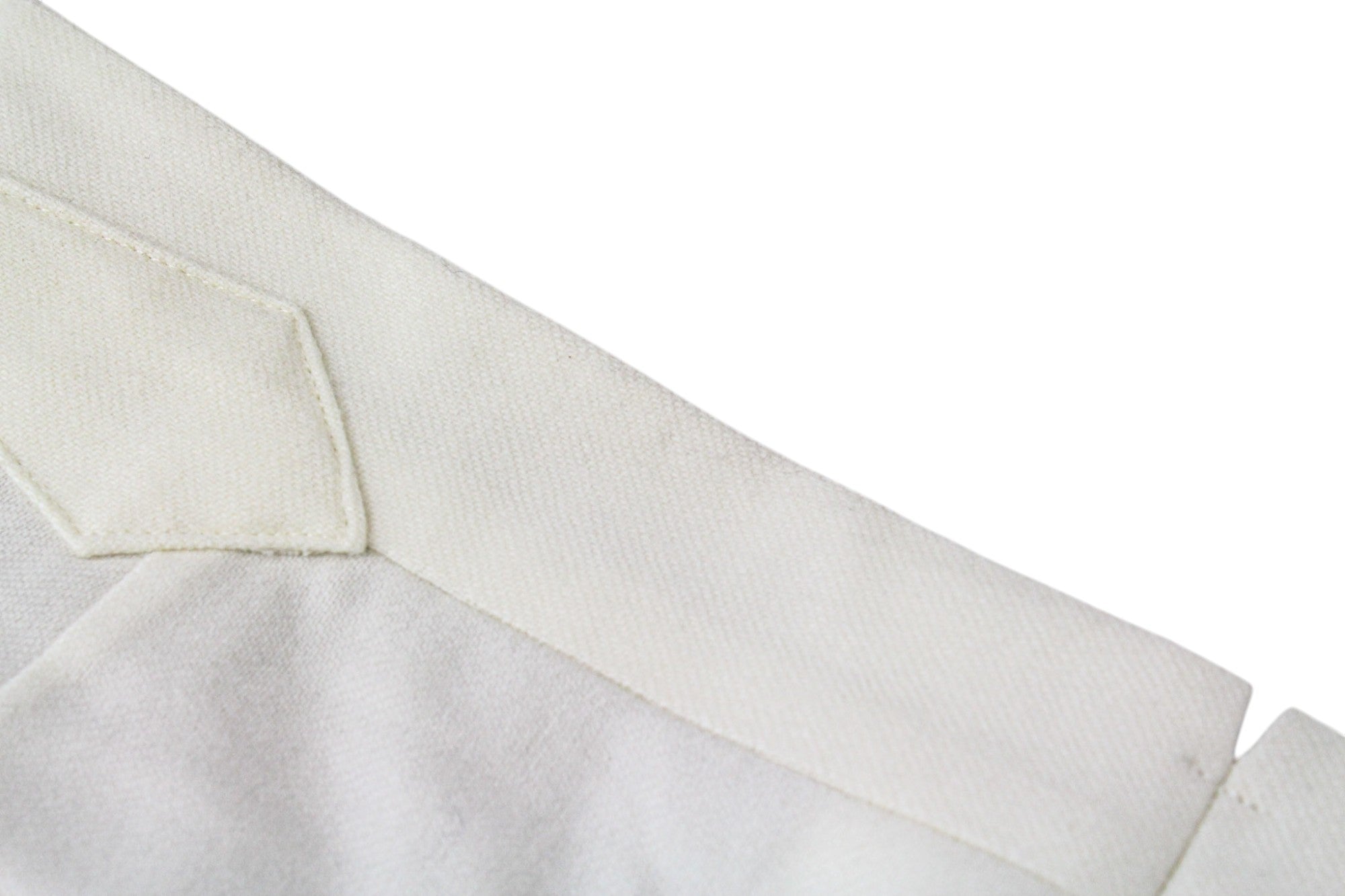 SUITSUPPLY Havana Suit UK38R Men's Off-White Wool Flannel 2-Piece Slim