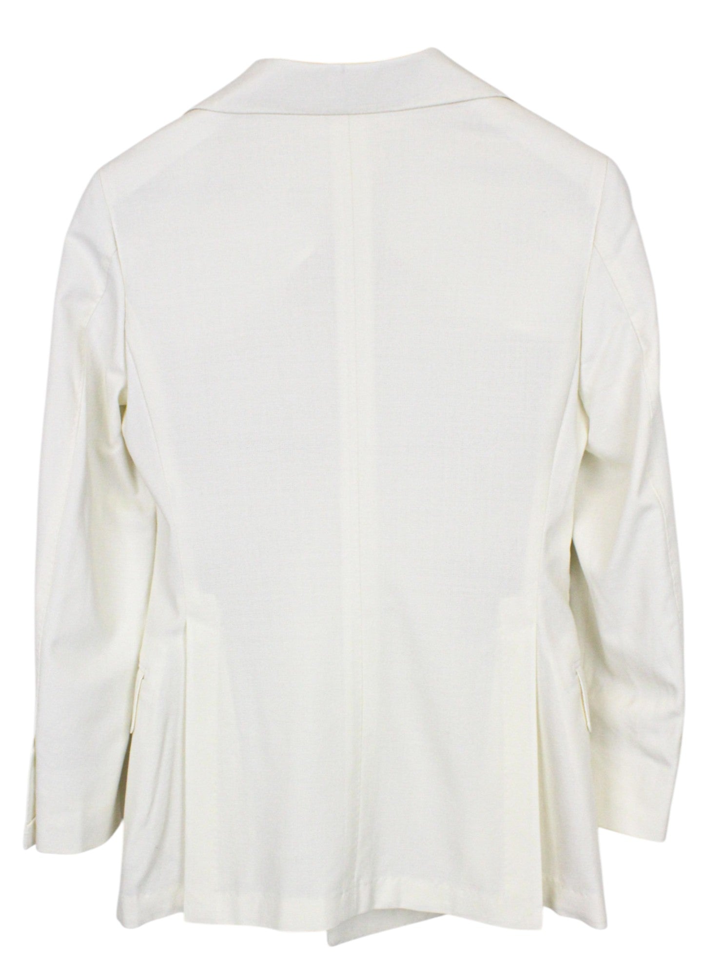 SUITSUPPLY La Spalla Suit UK30R Men's Off-White 2pc Slim Fit Wool Classic