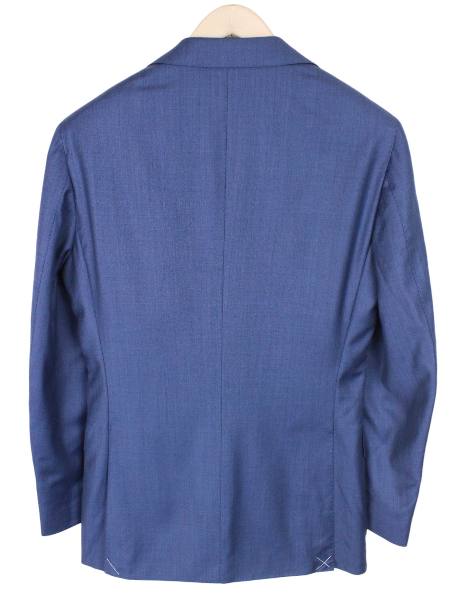 SUITSUPPLY Lazio La Spalla Men's UK34R Blue Slim 3Pc Super 150s Wool Suit