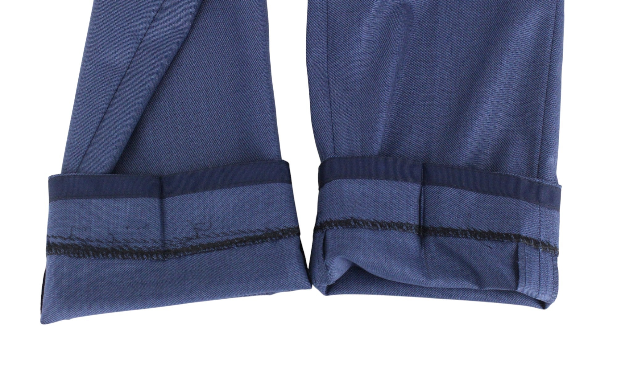 SUITSUPPLY Lazio La Spalla Men's UK34R Blue Slim 3Pc Super 150s Wool Suit