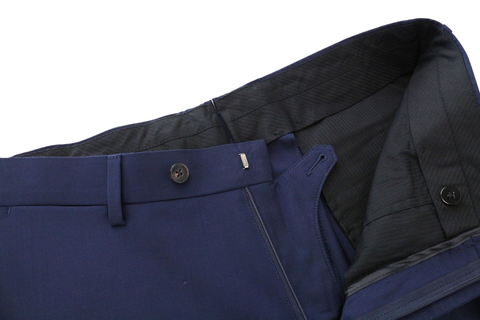 SUITSUPPLY La Spalla Men's Suit UK42R Navy Blue Slim Fit Wool Blend 2Pc Formal