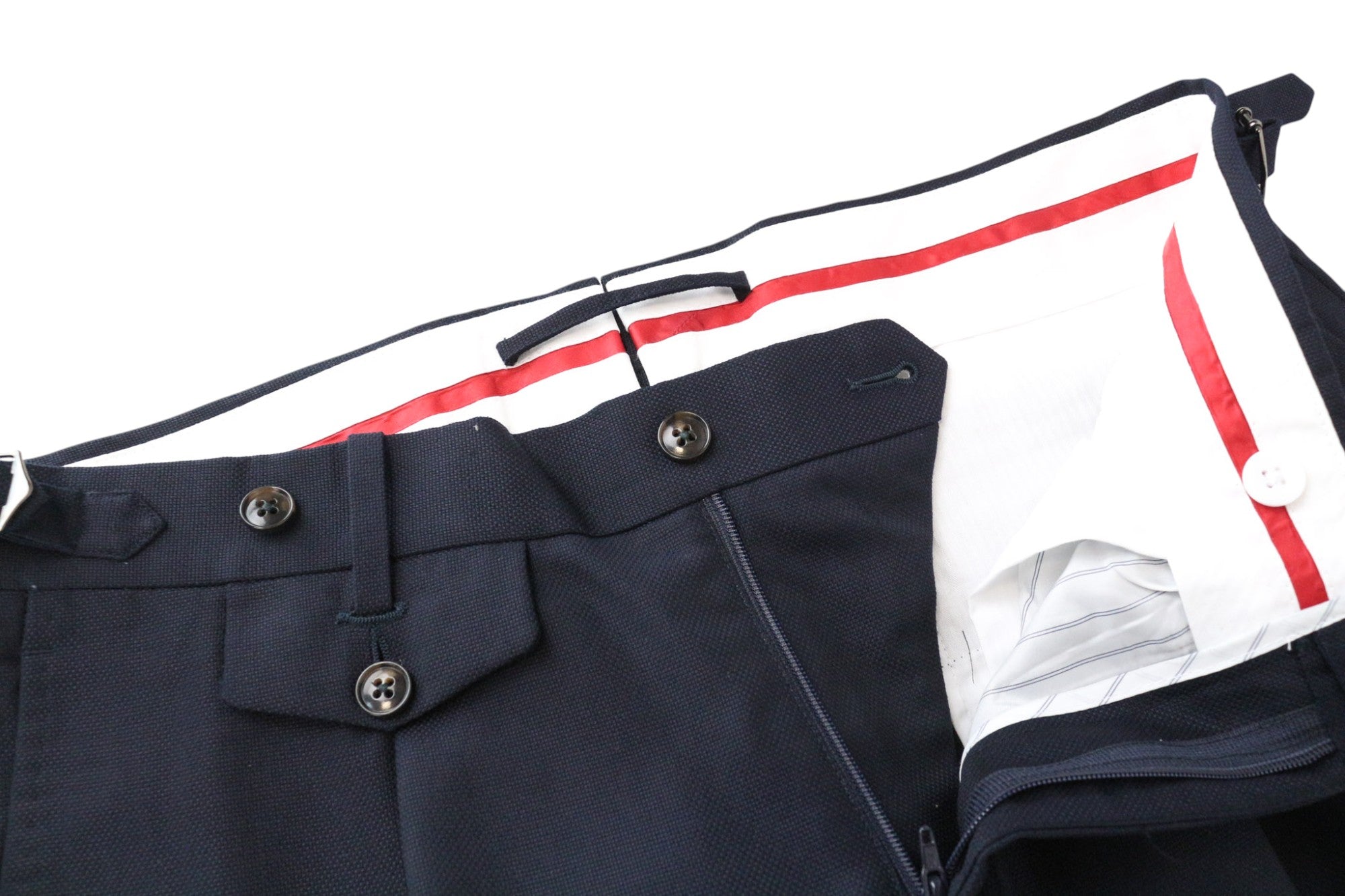 SUITSUPPLY La Spalla Men's Suit UK36R Navy Blue Wool S130s 3Pc Slim Tuxedo