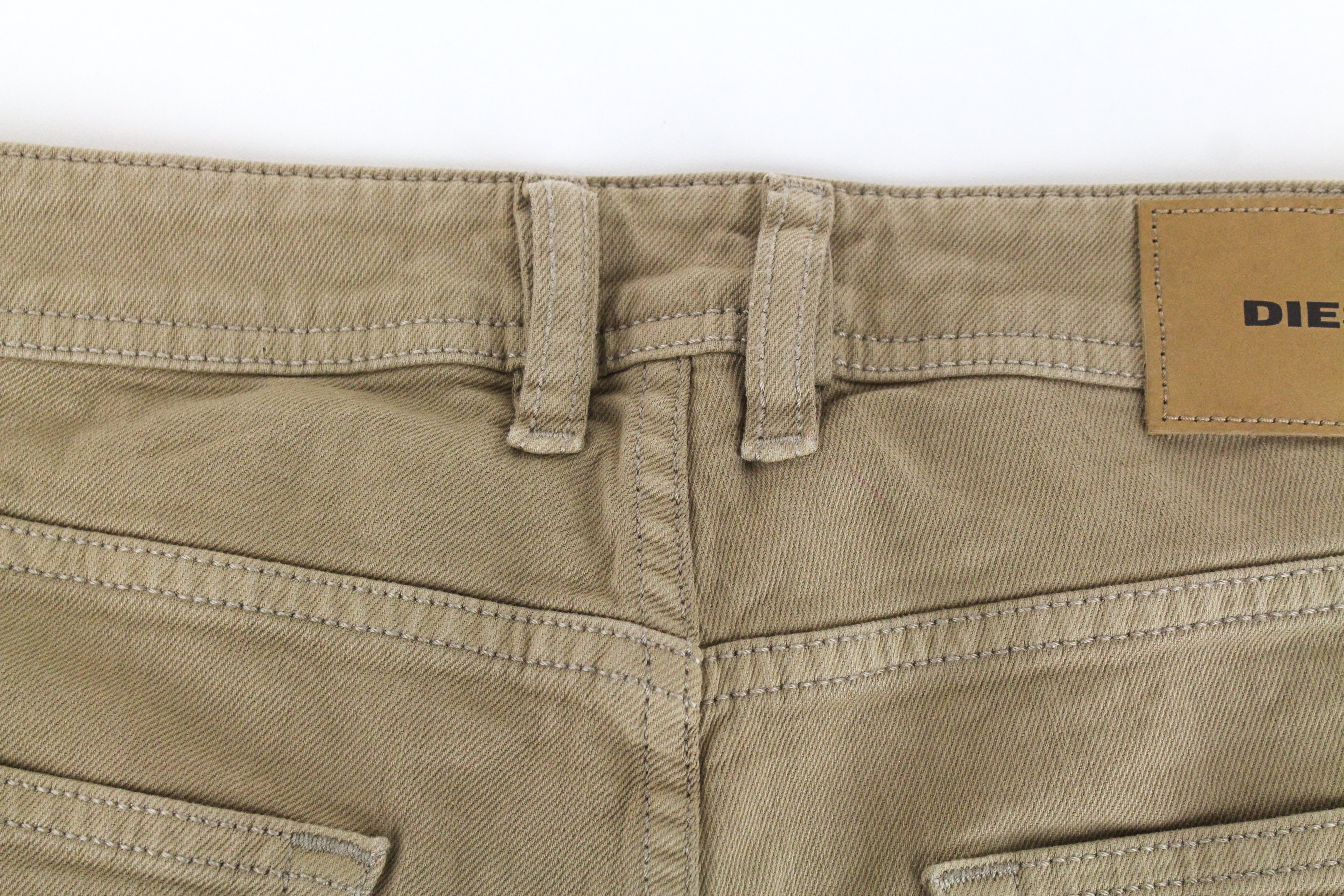 DIESEL Keeshort R6Q88 Men's Shorts W29 Brown Cotton Stretch Buttoned 5-Pocket