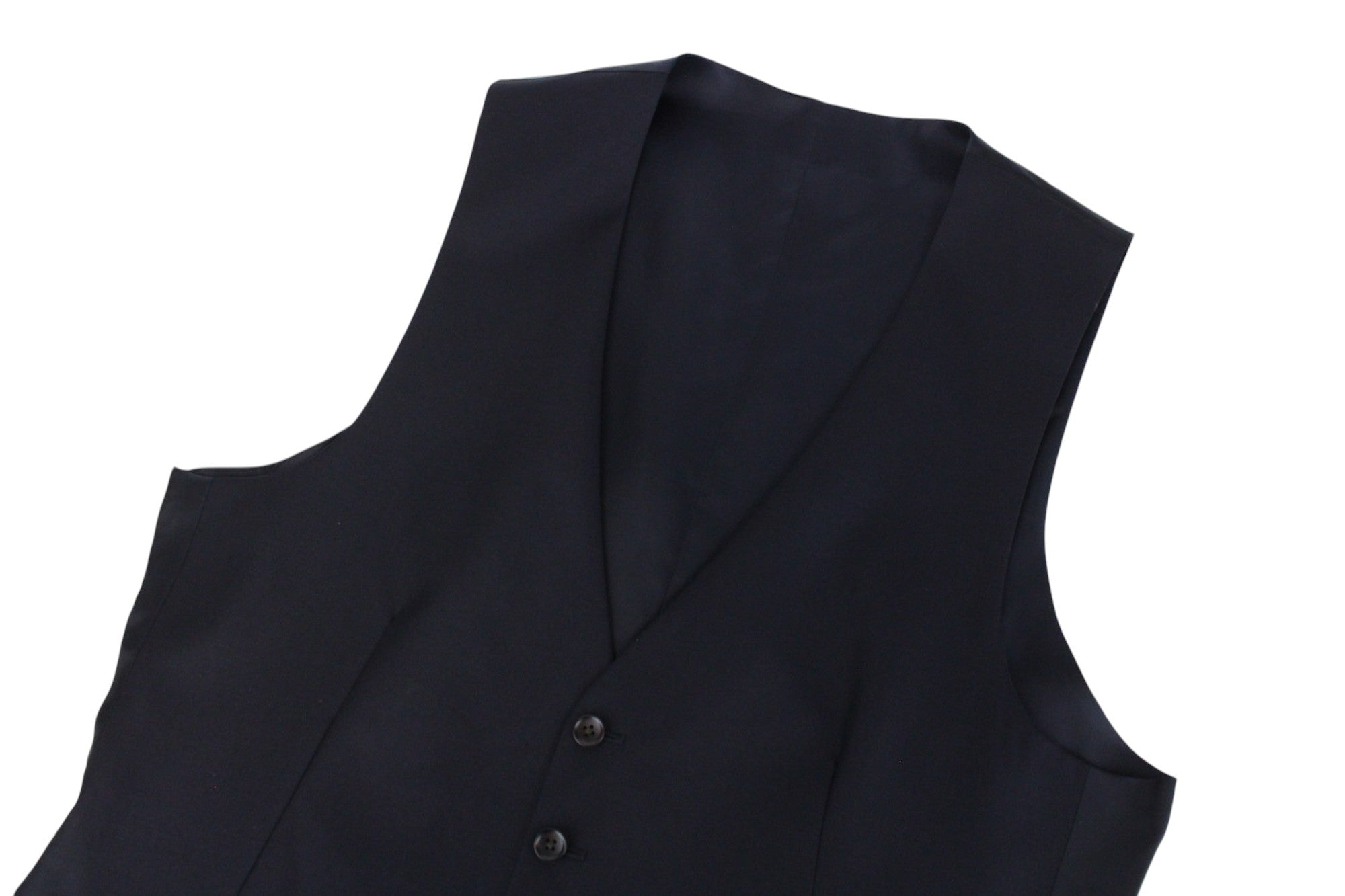 SUITSUPPLY Havana Peak Men's UK42L Blue Slim 3-Piece Super 110s Wool Suit