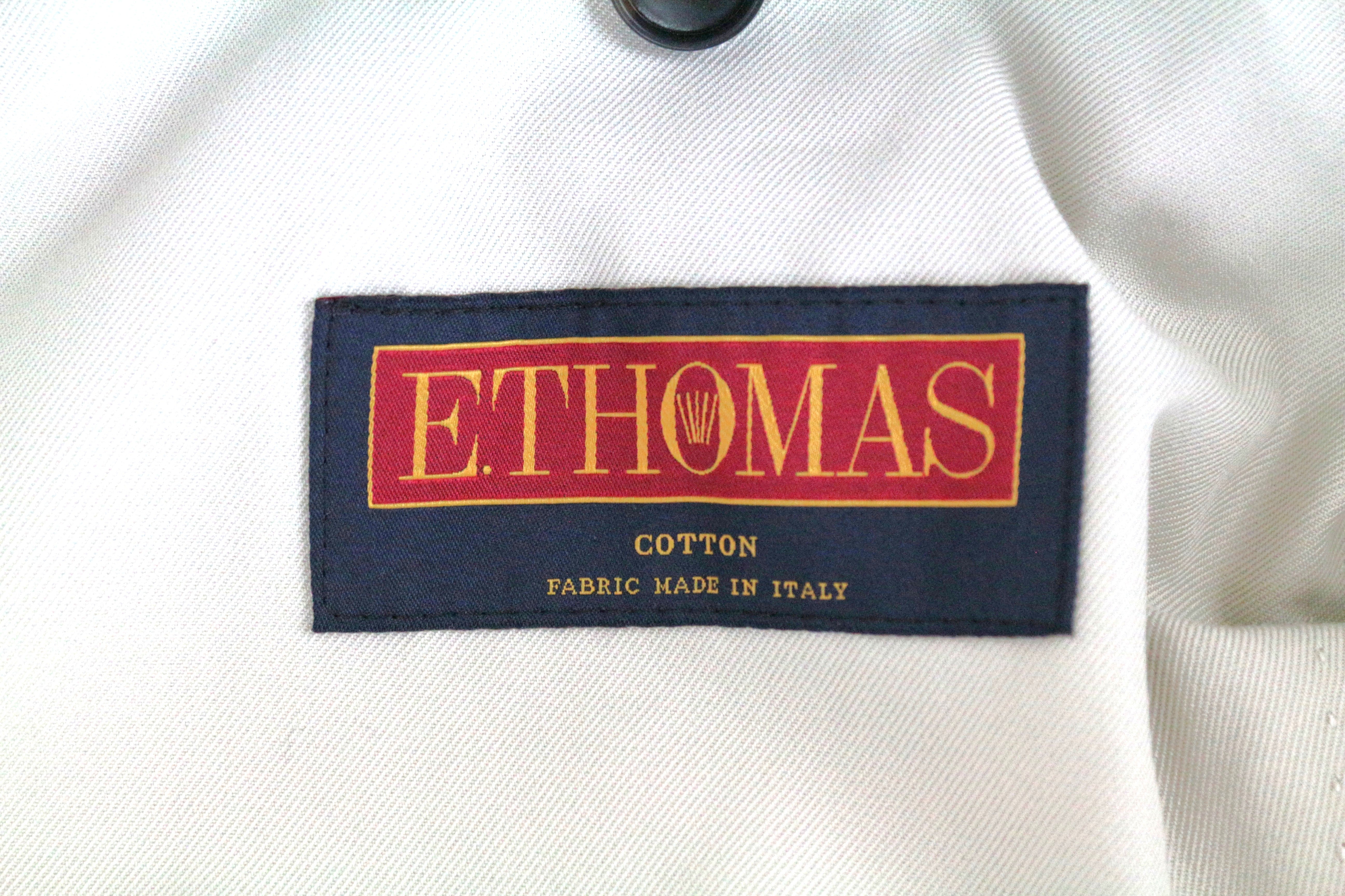 SUITSUPPLY Havana Men's Suit UK36R Ecru Slim Cotton 2-Piece Jetted Classic