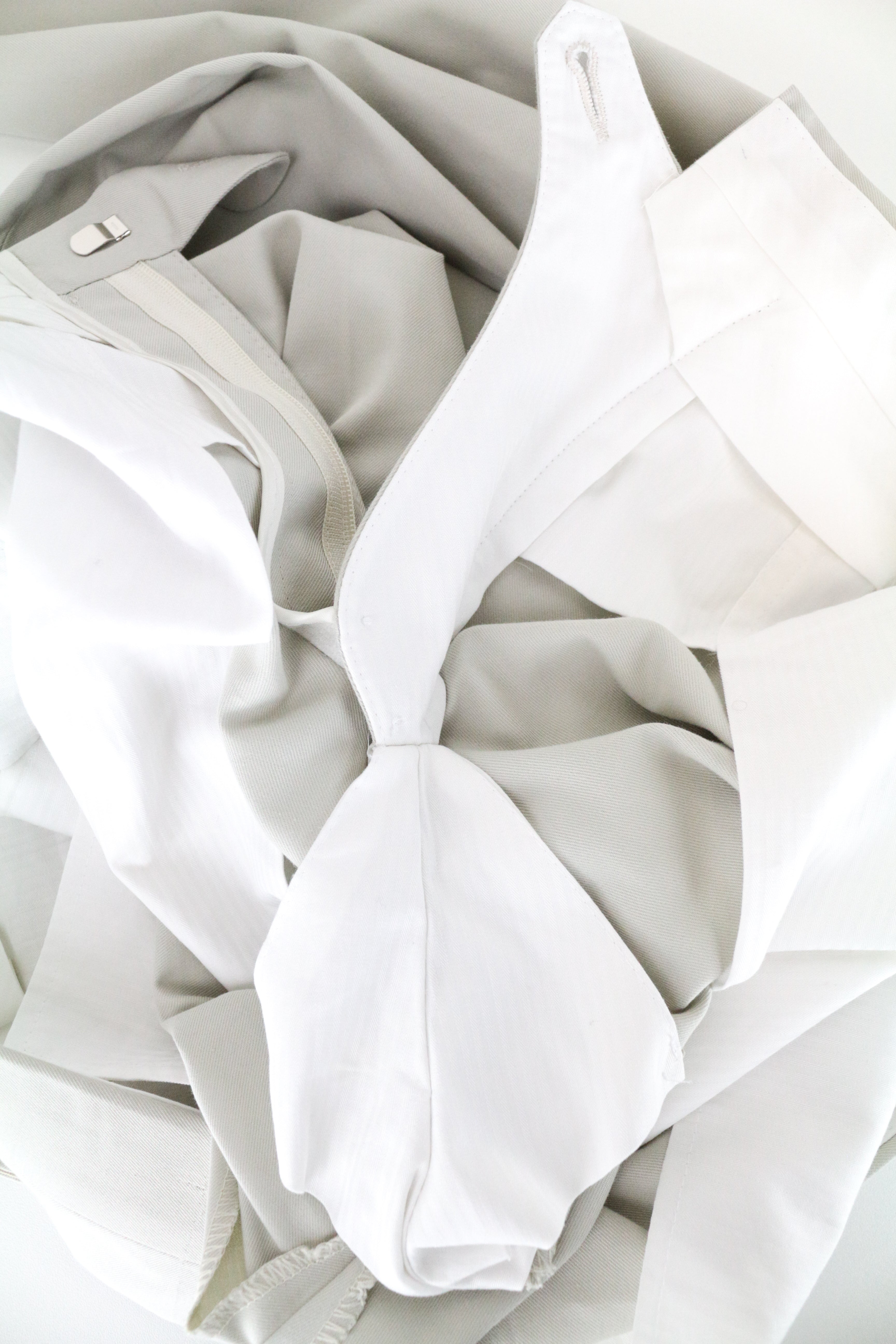 SUITSUPPLY Havana Men's Suit UK36R Ecru Slim Cotton 2-Piece Jetted Classic