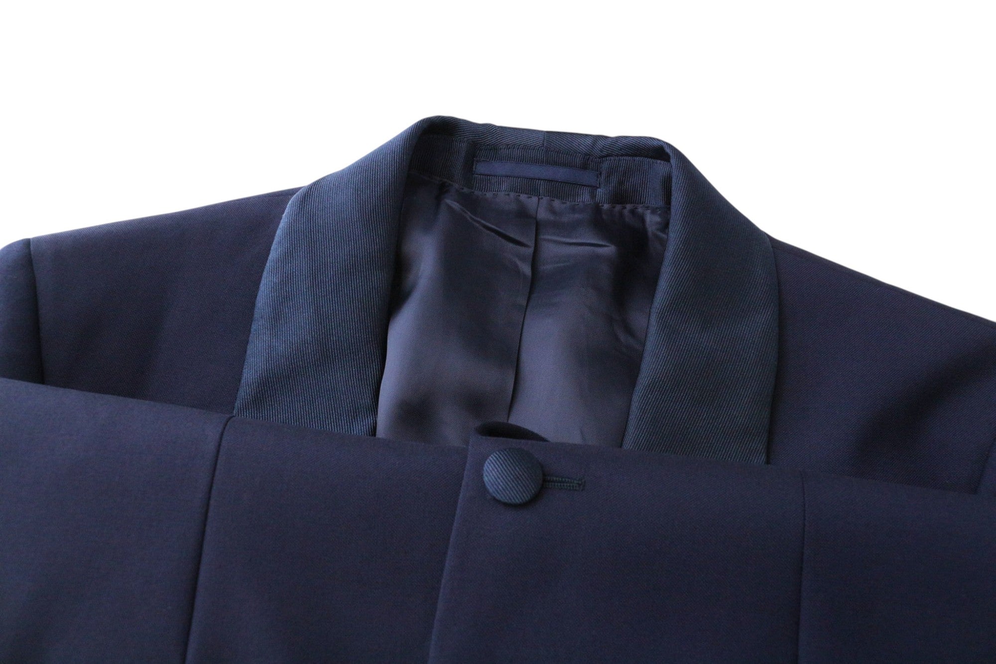 SUITSUPPLY Havana Tux Men's Suit UK38L Slim Blue 2 Piece Pure Wool Super 110s