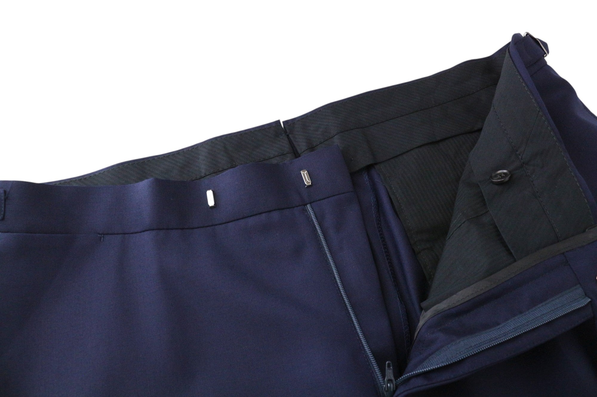 SUITSUPPLY Havana Tux Men's Suit UK38L Slim Blue 2 Piece Pure Wool Super 110s