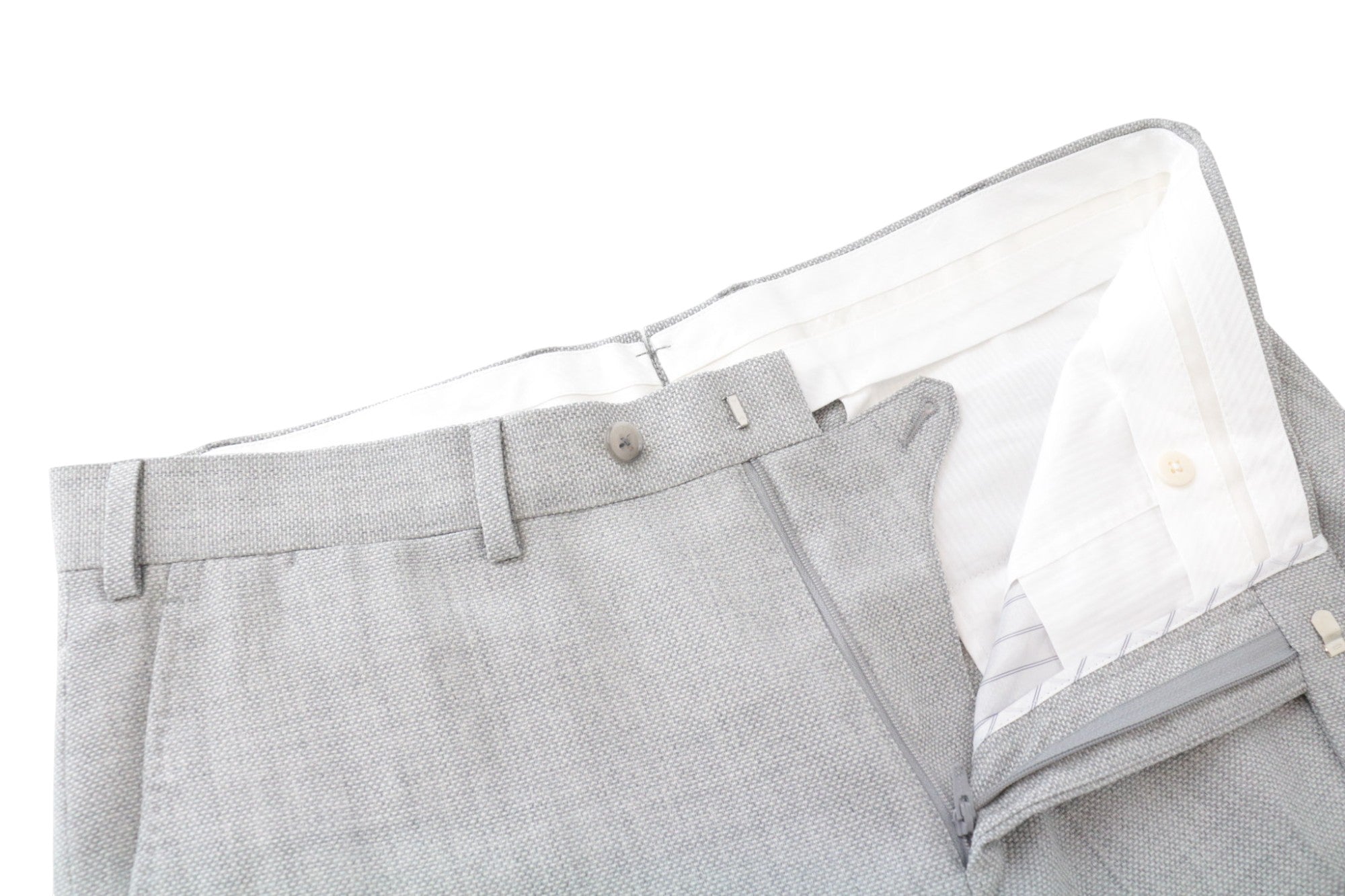 SUITSUPPLY La Spalla Men's Suit UK40L Grey Wool 2Pc Single-Breasted Classic