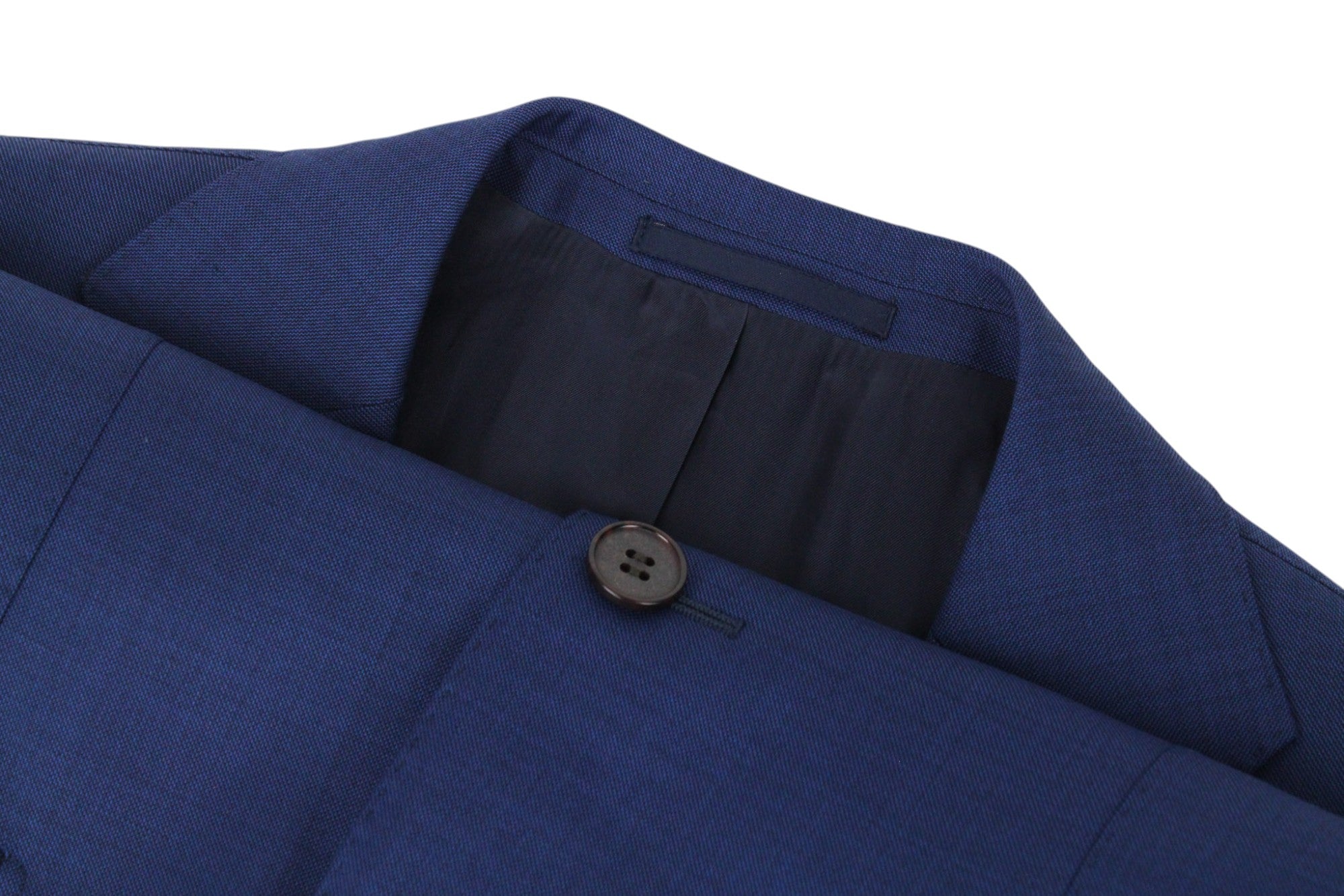 SUITSUPPLY Lazio Men's UK38L Navy Slim Fit Pure Wool 2-Piece Suit