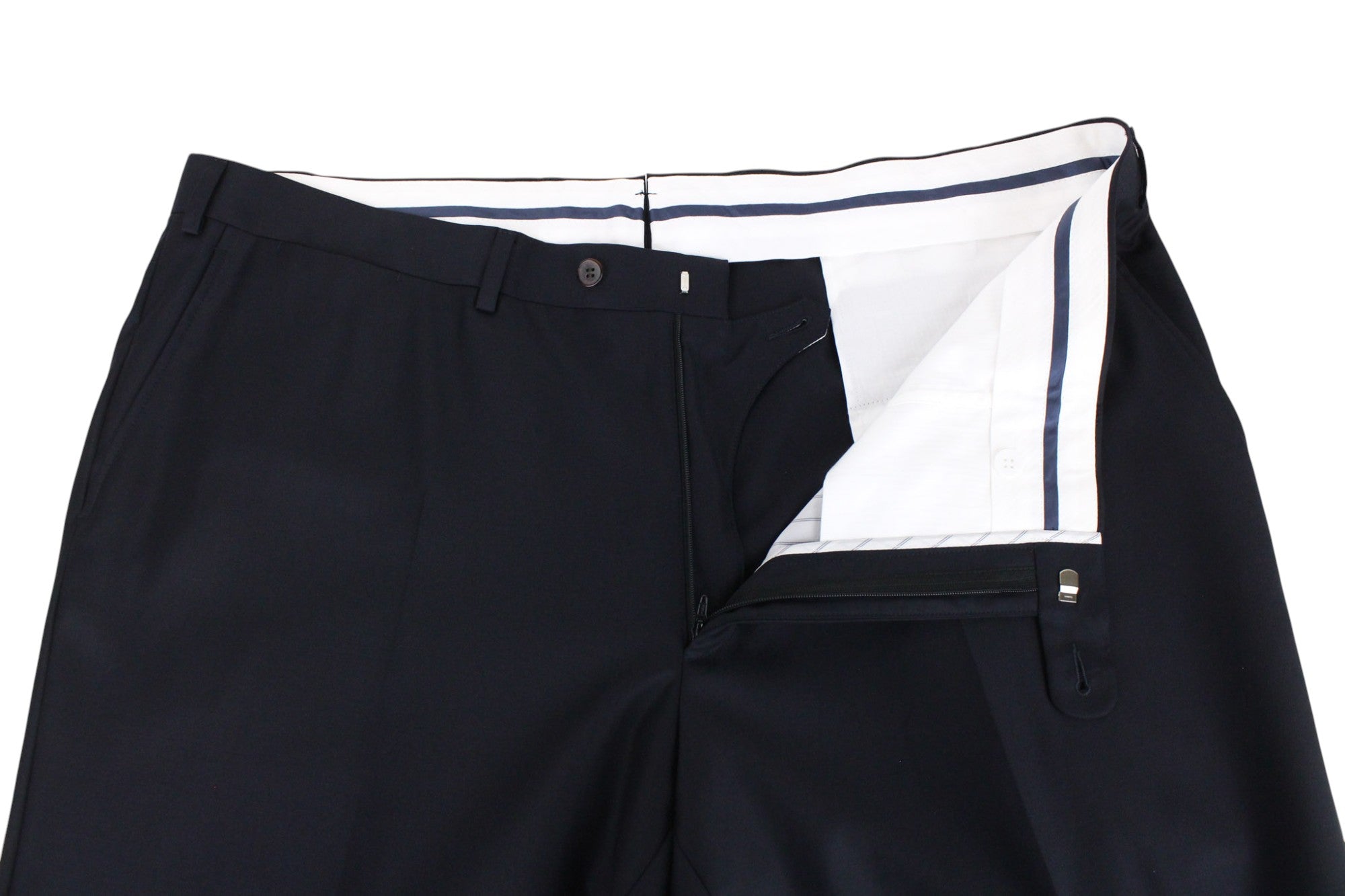 SUITSUPPLY Lazio Blueline Men's Suit UK52L Classic Navy Blue Wool 2-Piece