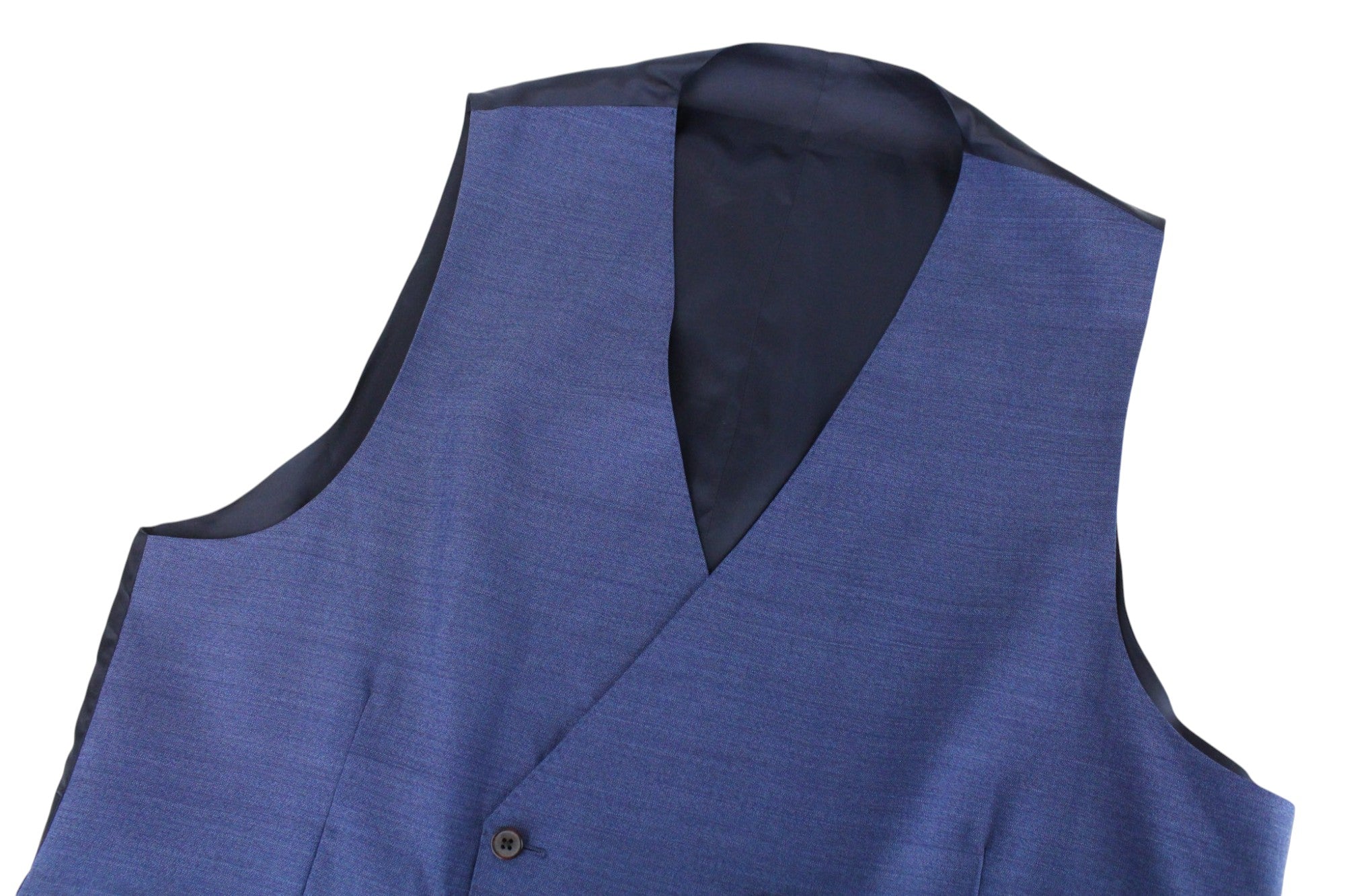 SUITSUPPLY La Spalla Men's Suit UK48R Blue 3-Piece Pure Wool Single-Breast