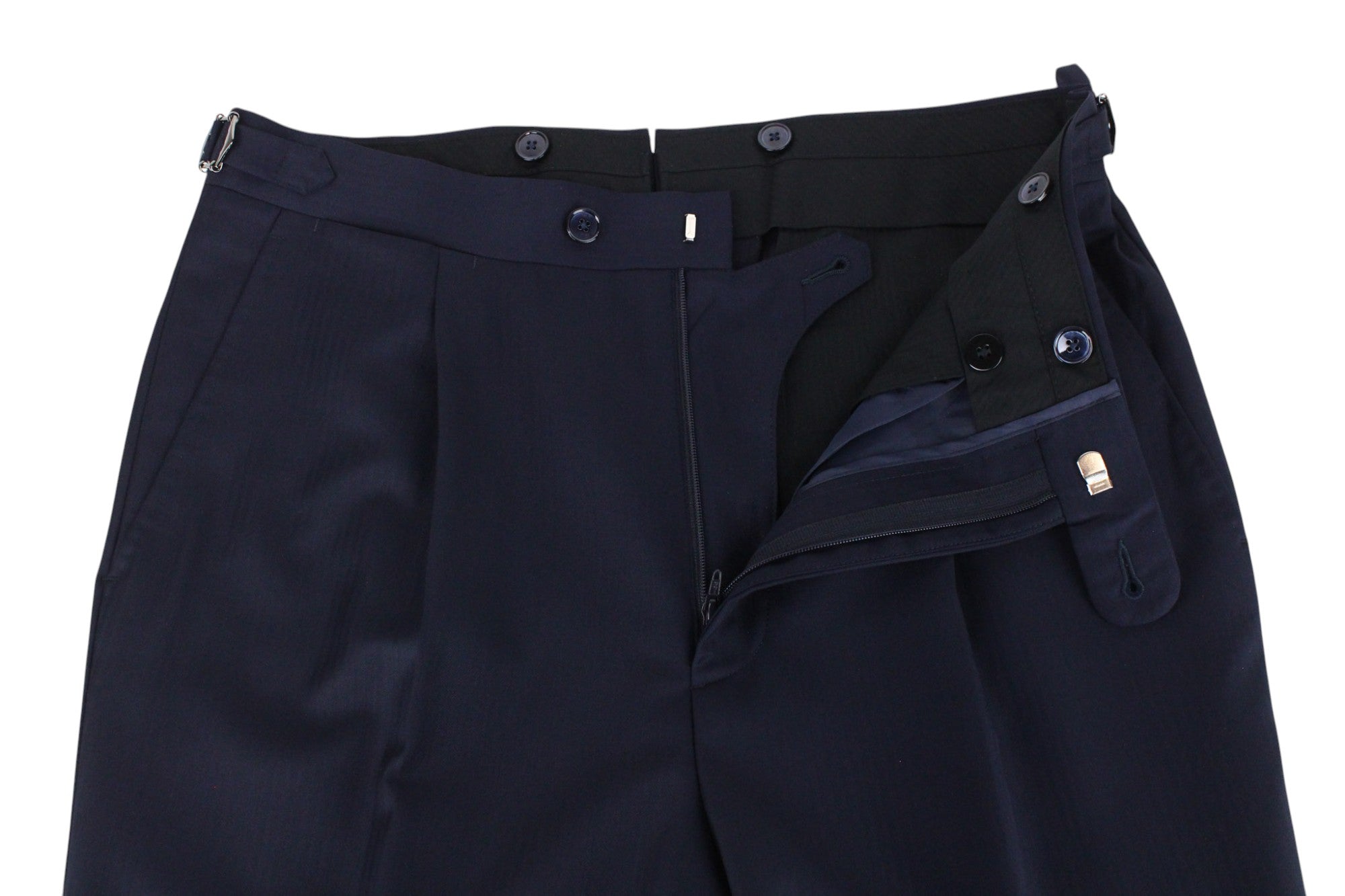 SUITSUPPLY La Spalla Men's UK36R Navy Wool Lined Double-Breasted 3-Piece