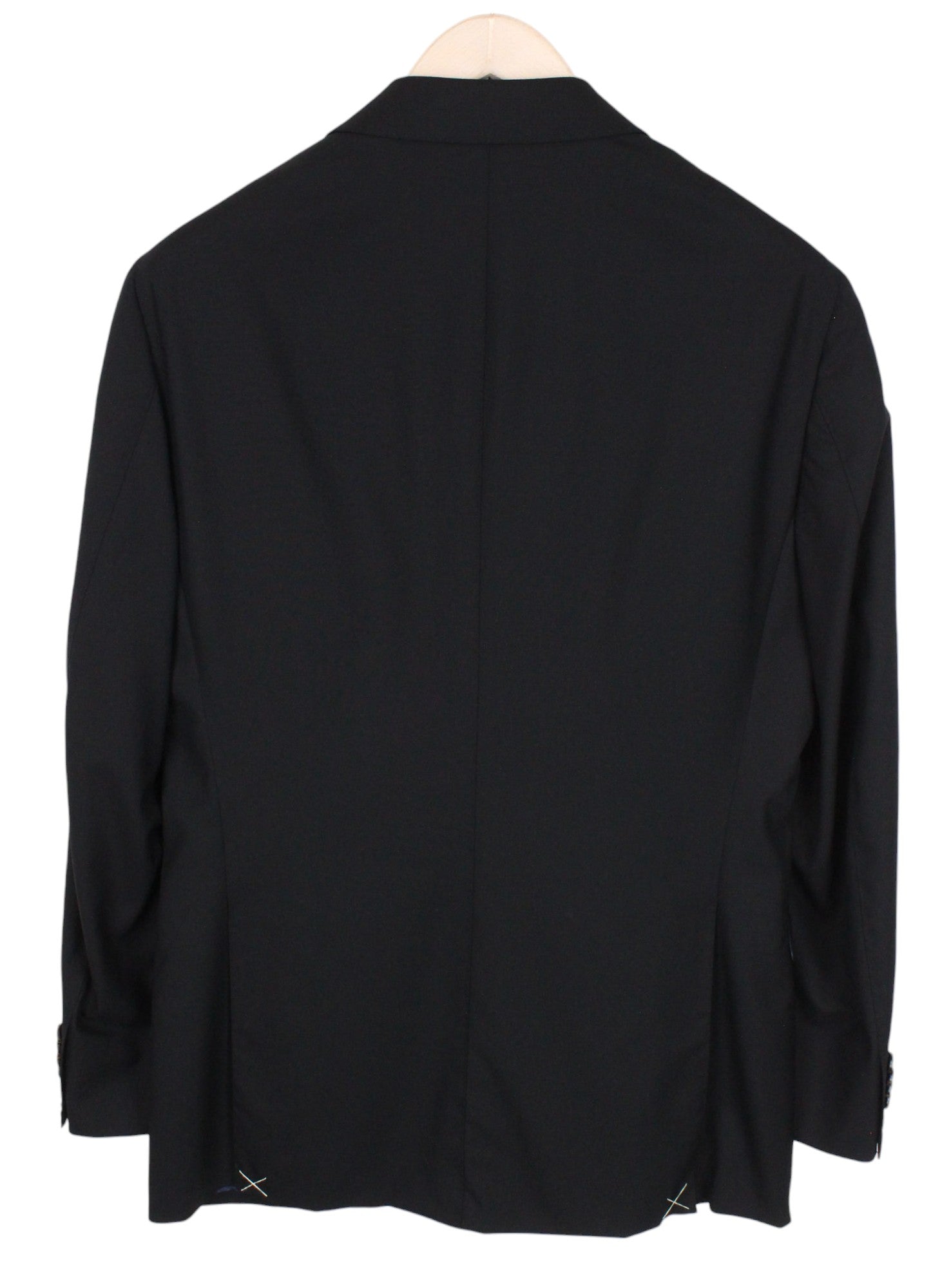 SUITSUPPLY La Spalla Men's Suit UK38R Black Wool 2-Piece Lined Smart Cut