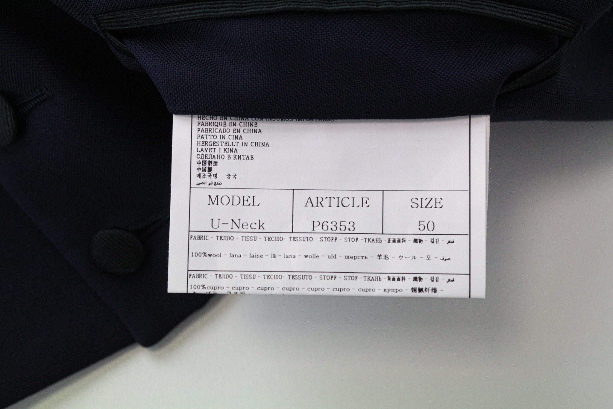 SUITSUPPLY La Spalla Men's Suit UK40R Blue Slim Wool S130s 3-Piece Tuxedo