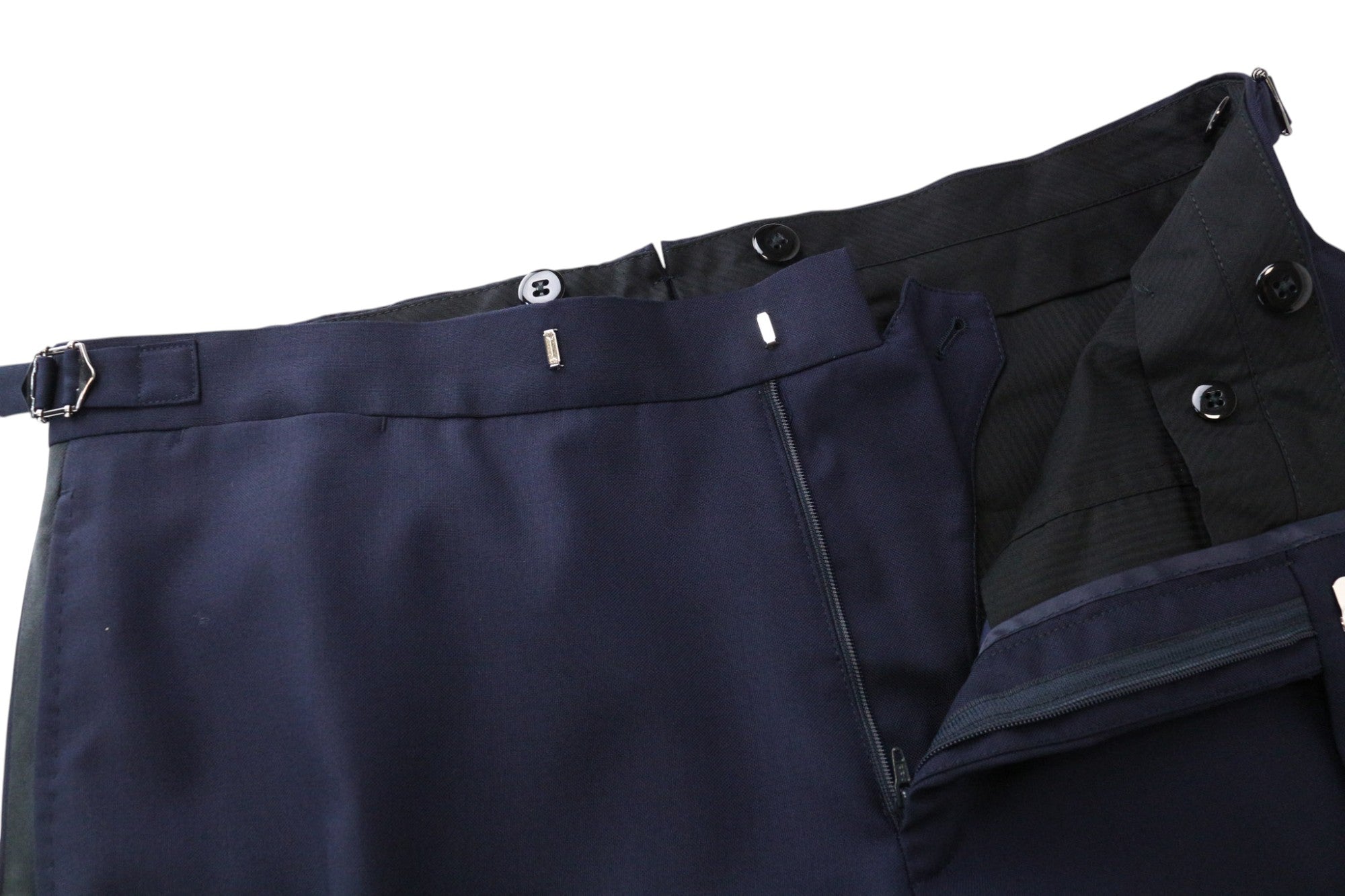 SUITSUPPLY La Spalla Men's Suit UK40R Blue Slim Wool S130s 3-Piece Tuxedo