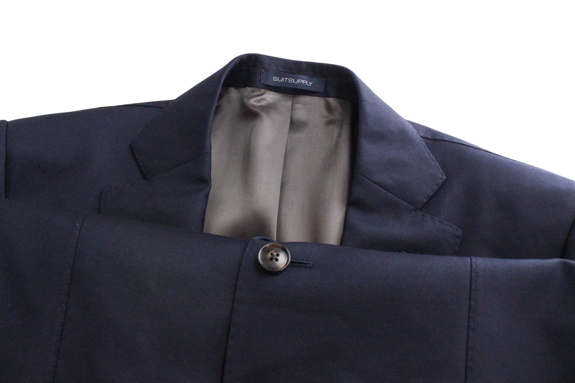 SUITSUPPLY Napoli Men's UK36R Blue Classic Pure Wool Single-Breasted 2 Piece