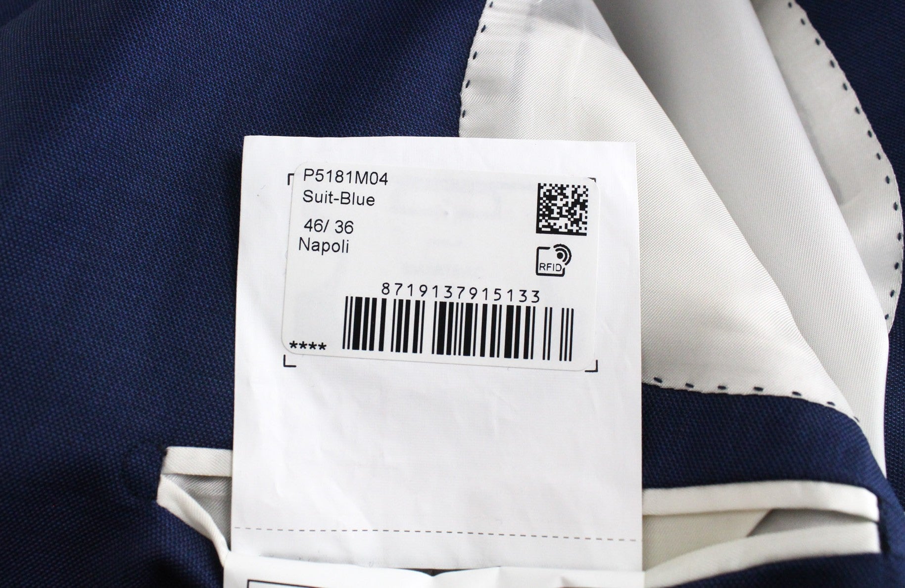 SUITSUPPLY Napoli Men's UK36R Classic Blue Pure Wool Super 110's 2 Piece Suit