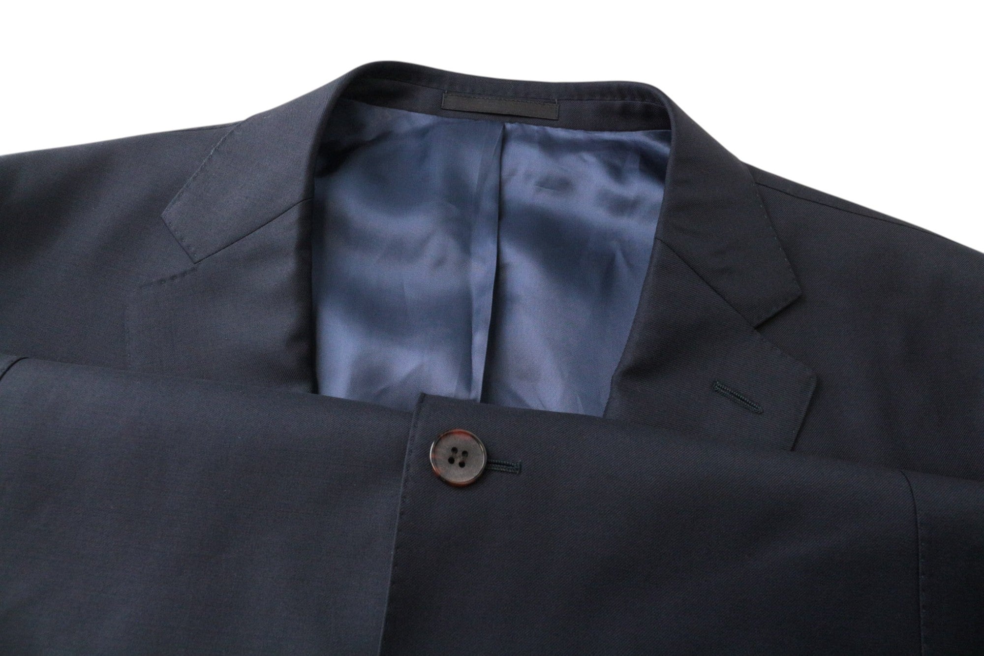 SUITSUPPLY Havana Suit Men's UK54R Blue 3Pc Pure Wool Single-Breasted Cut