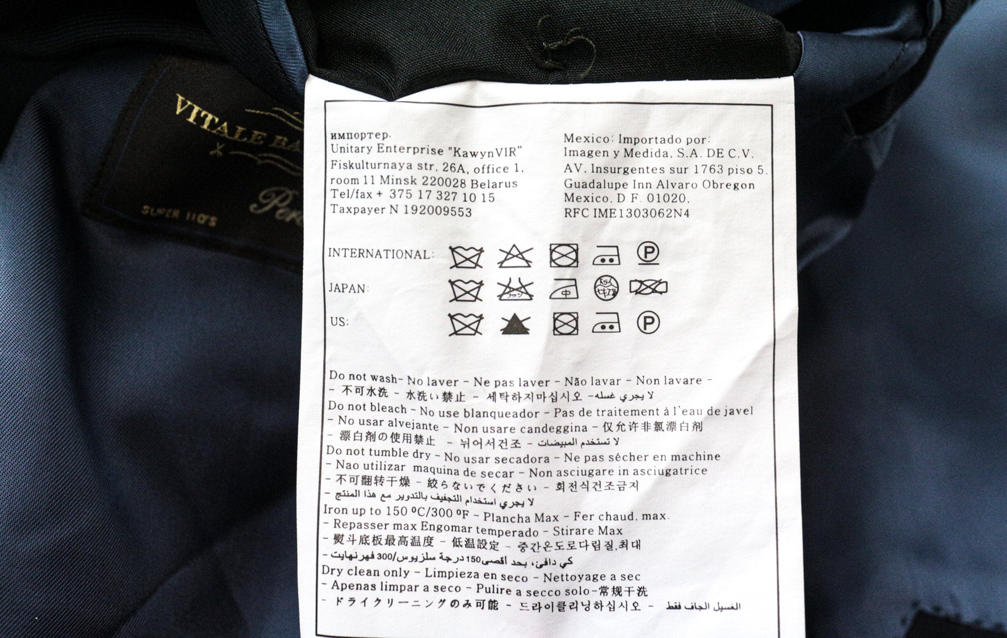 SUITSUPPLY Havana Suit Men's UK54R Blue 3Pc Pure Wool Single-Breasted Cut