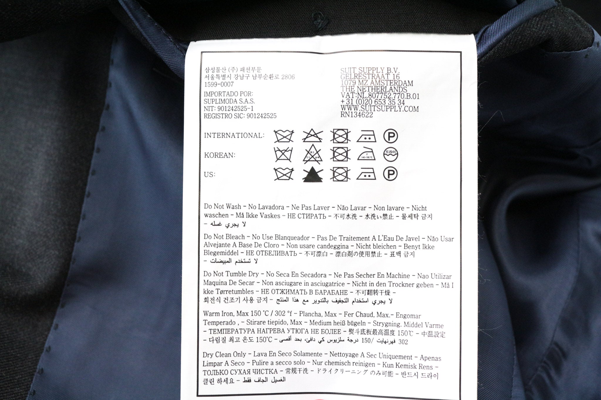 SUITSUPPLY Napoli Suit UK36R Men's Grey 2Pc Lined Notch Lapel Pure Wool Set