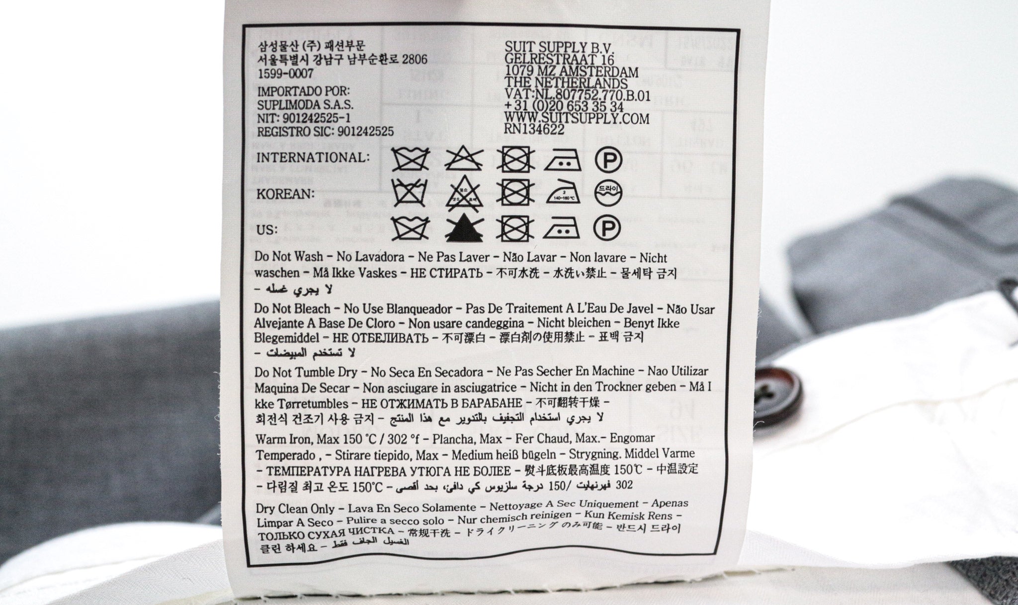 SUITSUPPLY La Spalla Suit UK38L Men's Grey Wool 2Pc Single-Breasted Classic